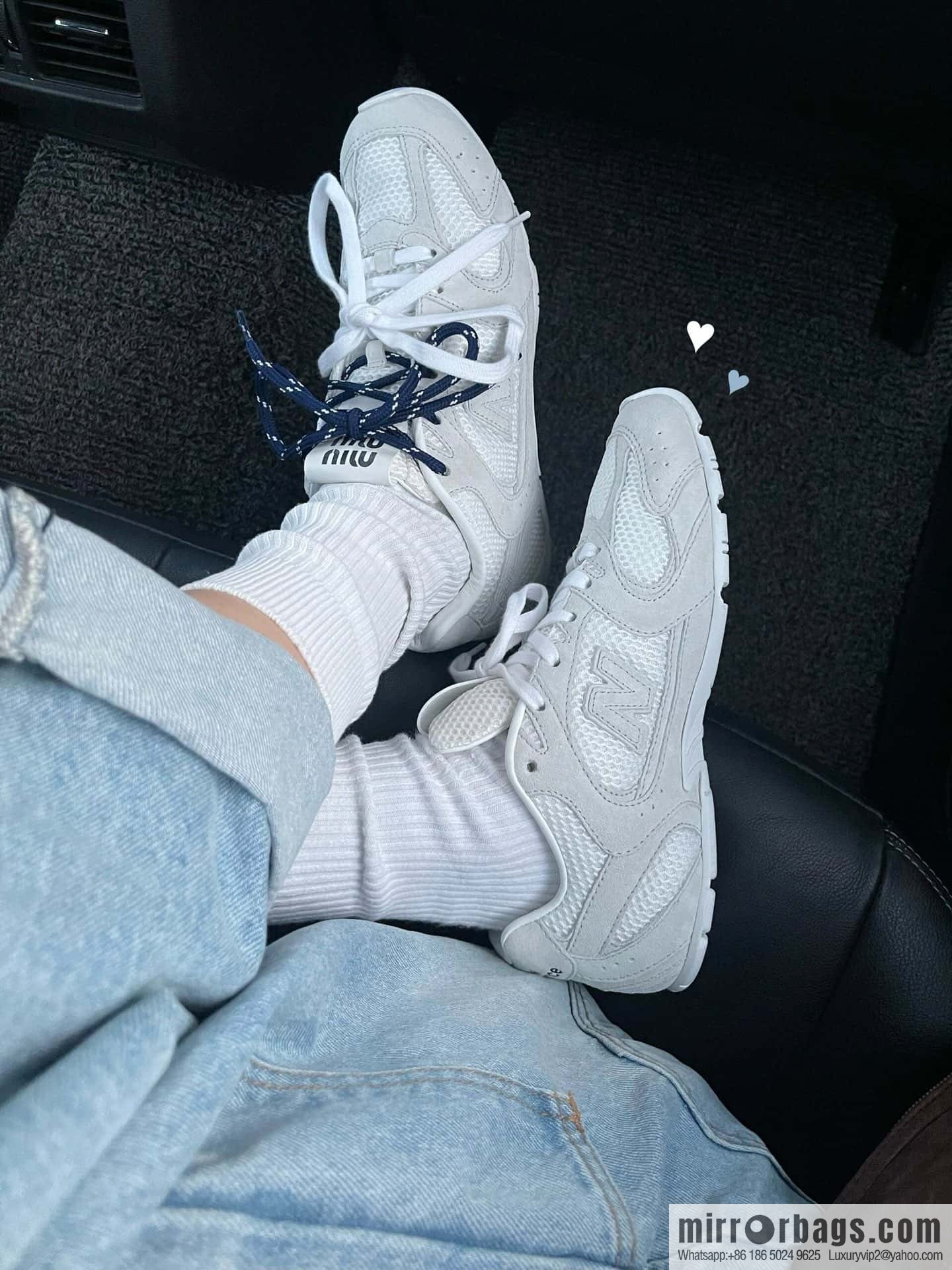 Miu Miu ✖ 𝐍𝐞𝐰 𝐁𝐚𝐥𝐚𝐧𝐜𝐞 𝟓𝟑𝟎 joint model Lace-up Forrest training shoes, football shoes