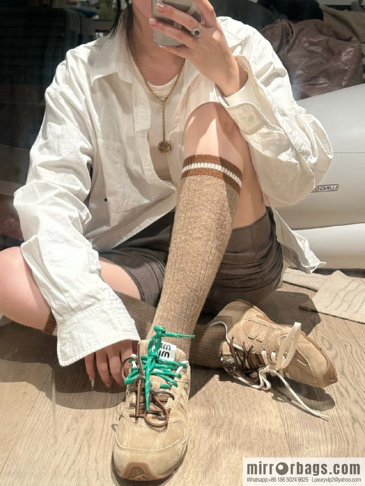 Miu Miu ✖ 𝐍𝐞𝐰 𝐁𝐚𝐥𝐚𝐧𝐜𝐞 𝟓𝟑𝟎 joint model Lace-up Forrest training shoes, football shoes