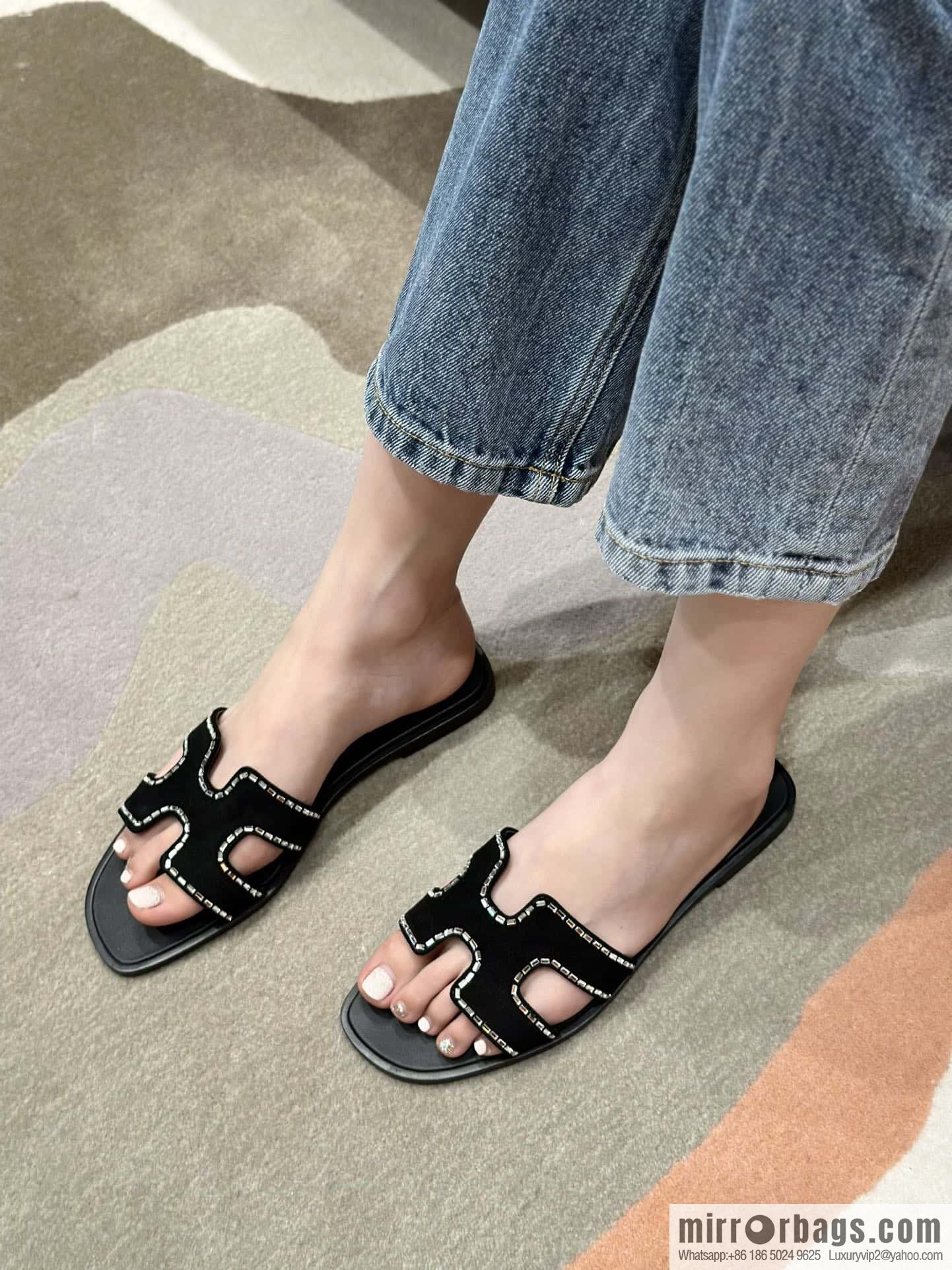 Hermès summer classic H tow new rhinestones