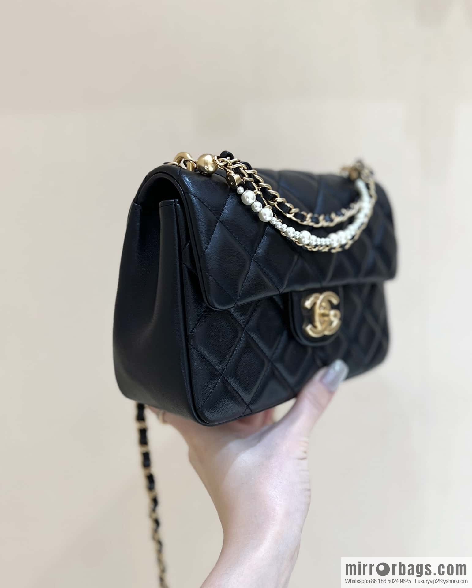 CHANEL 24P Spring and Summer Preview Series Limited Edition Pearl Large Square Fatty AS4384