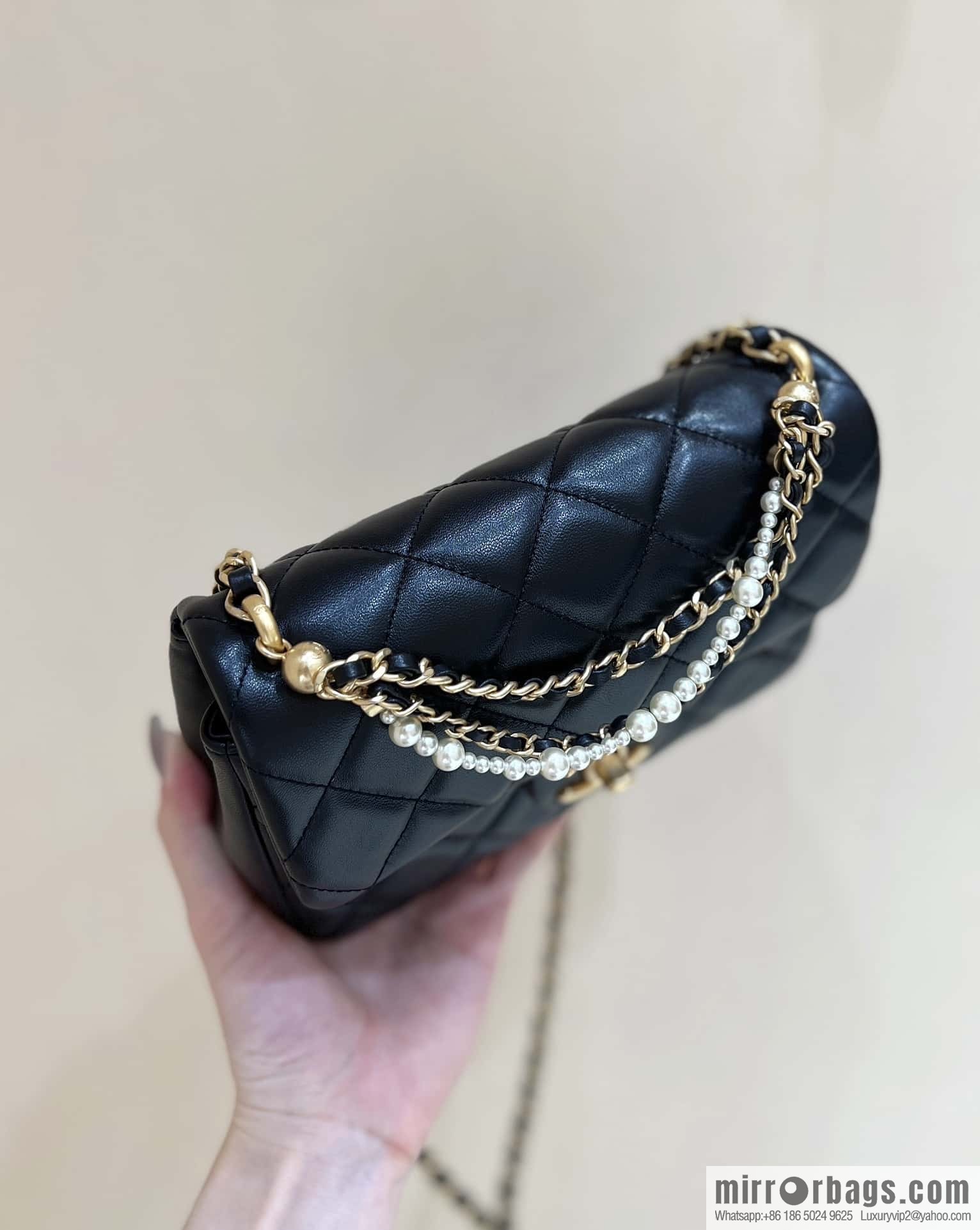 CHANEL 24P Spring and Summer Preview Series Limited Edition Pearl Large Square Fatty AS4384