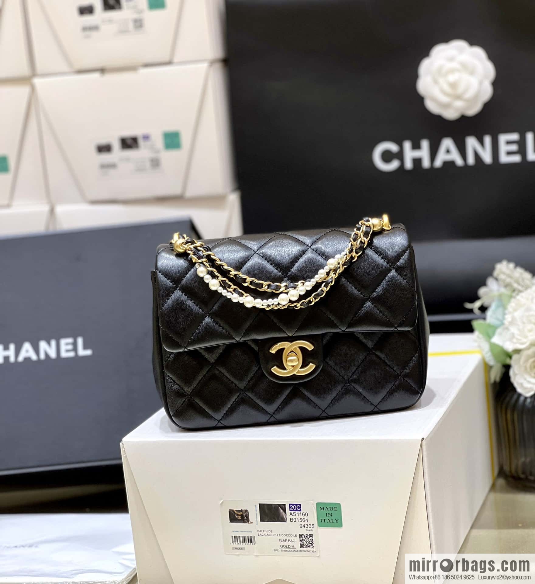 CHANEL 24P Spring and Summer Preview Series Limited Edition Pearl Large Square Fatty AS4384