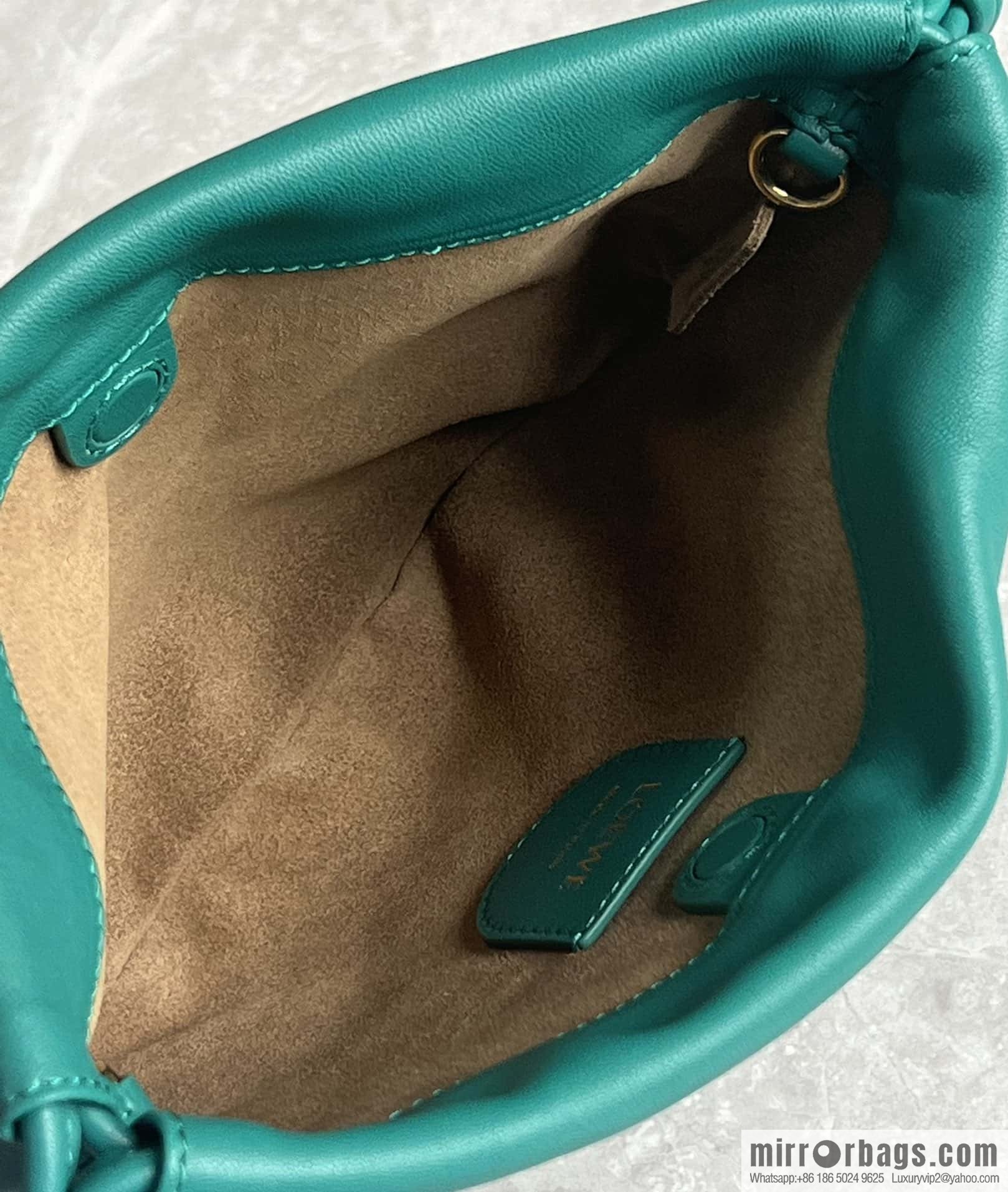 LOEWE Flamenco Purse 0704 Emerald Green 23cm