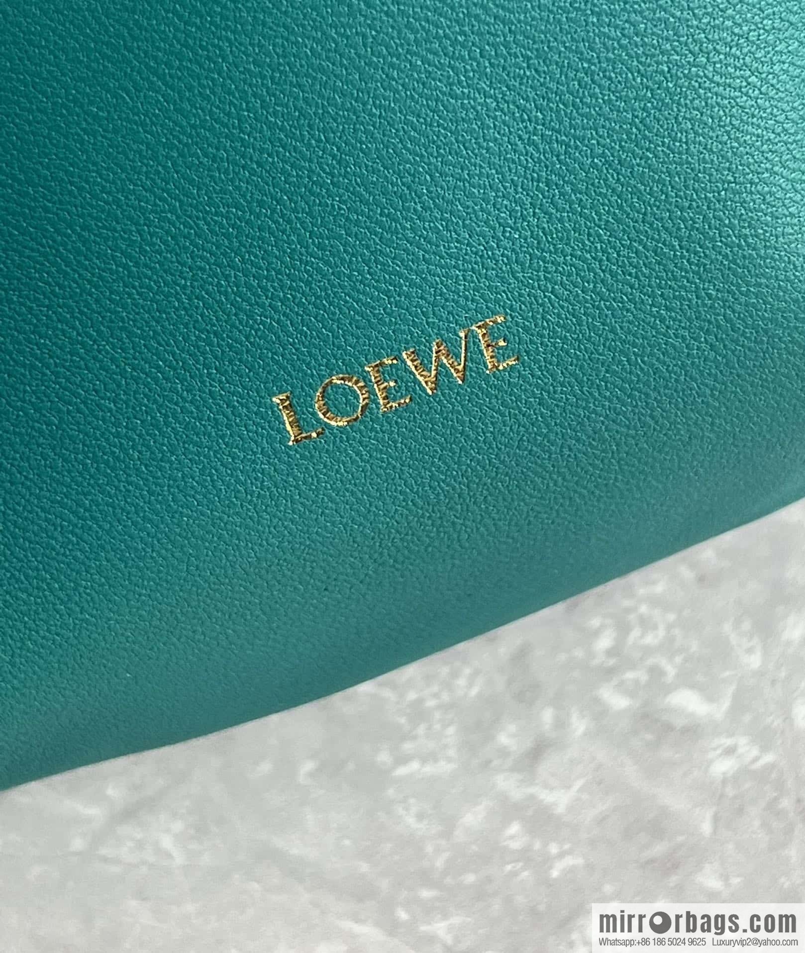 LOEWE Flamenco Purse 0704 Emerald Green 23cm