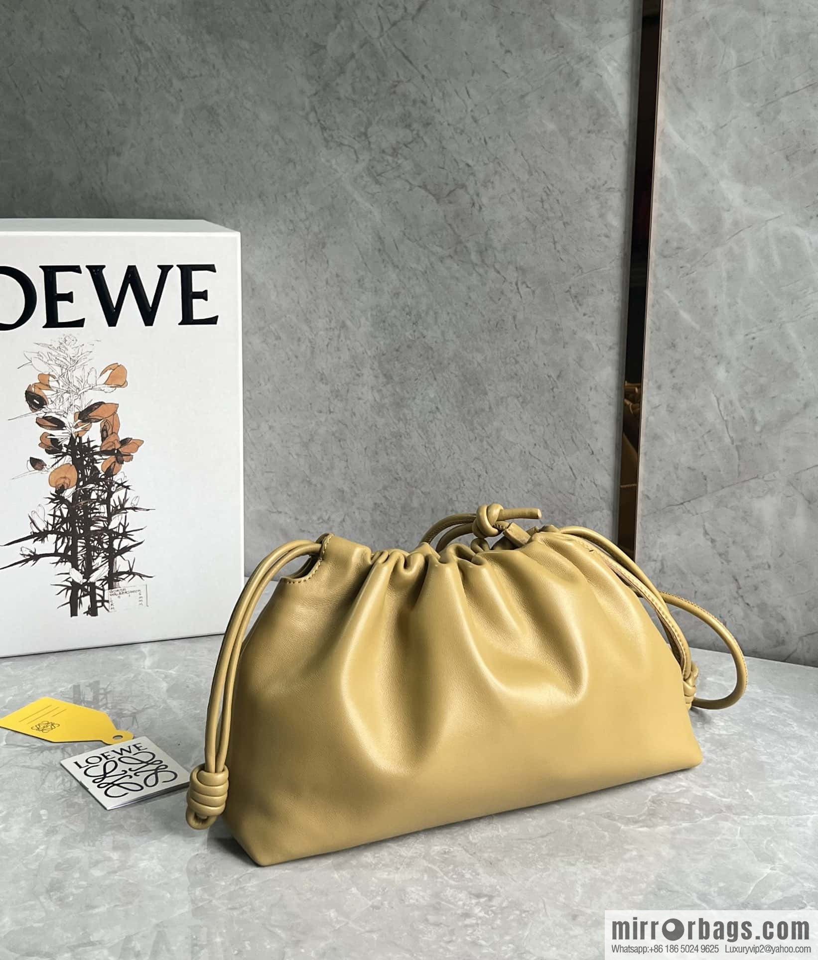 LOEWE Flamenco Purse 0803 Desert Yellow 30cm