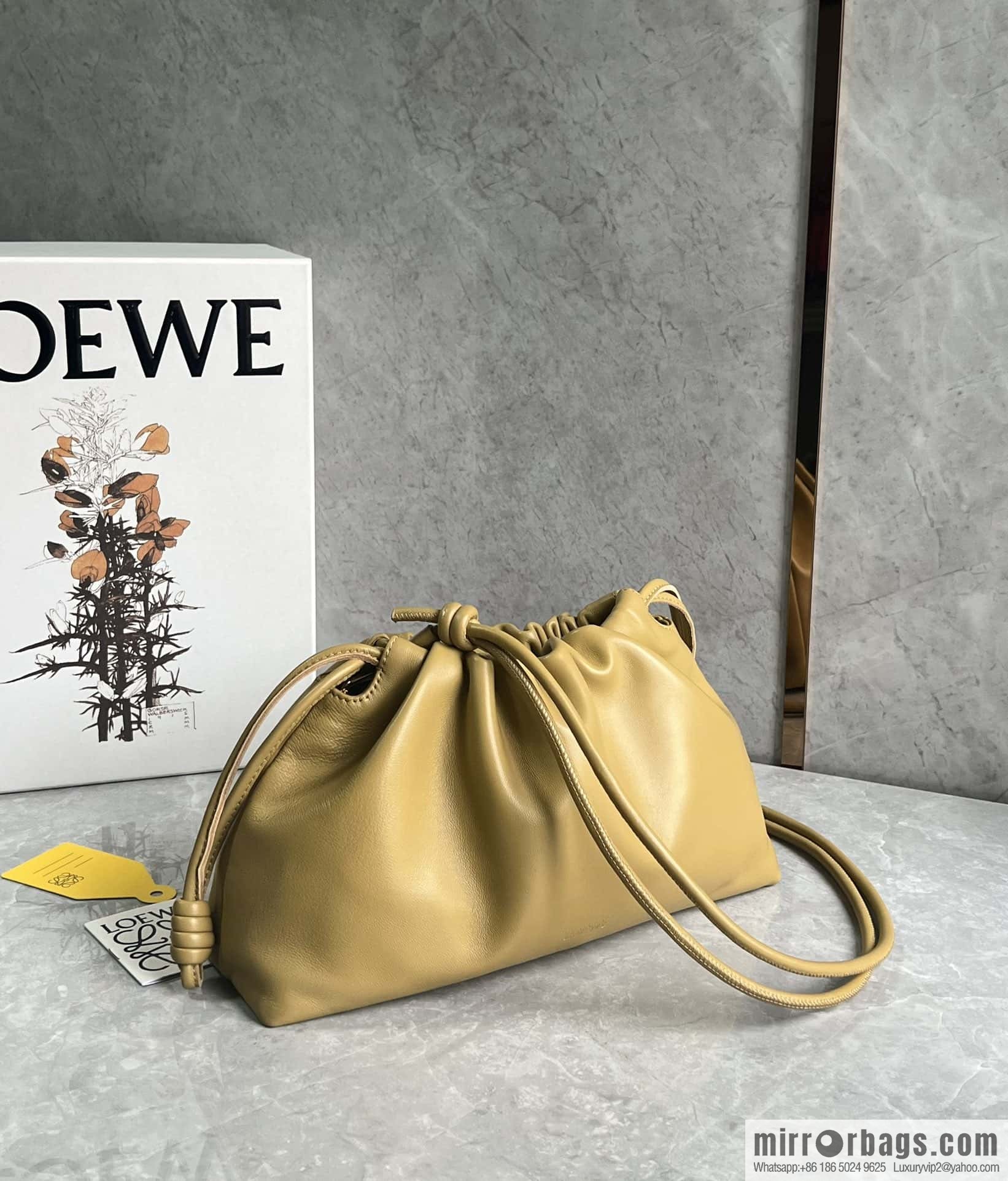 LOEWE Flamenco Purse 0803 Desert Yellow 30cm