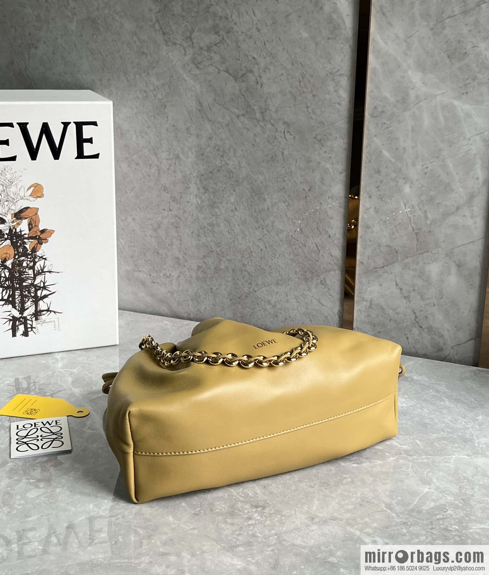LOEWE Flamenco Purse 0803 Desert Yellow 30cm