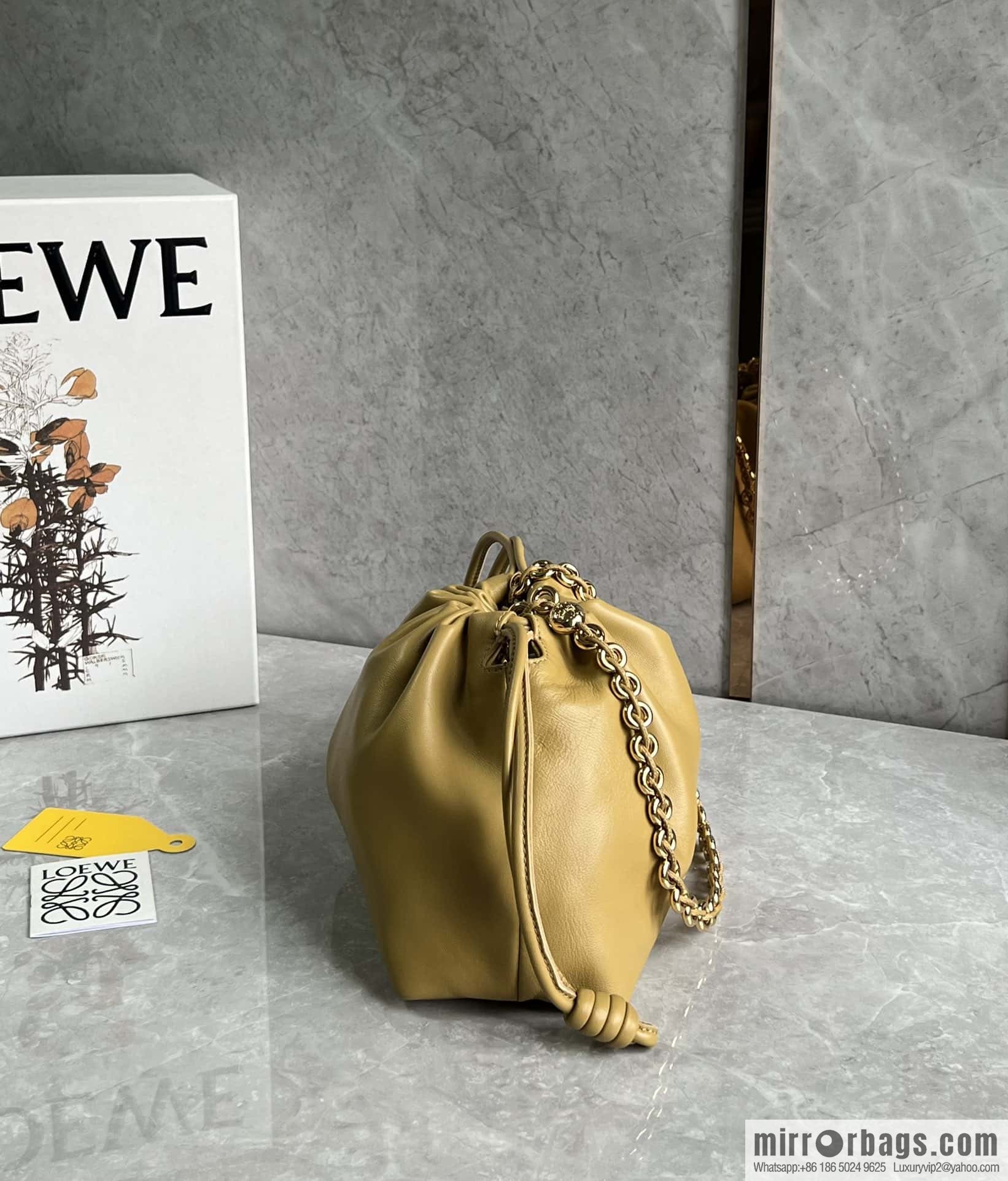 LOEWE Flamenco Purse 0803 Desert Yellow 30cm