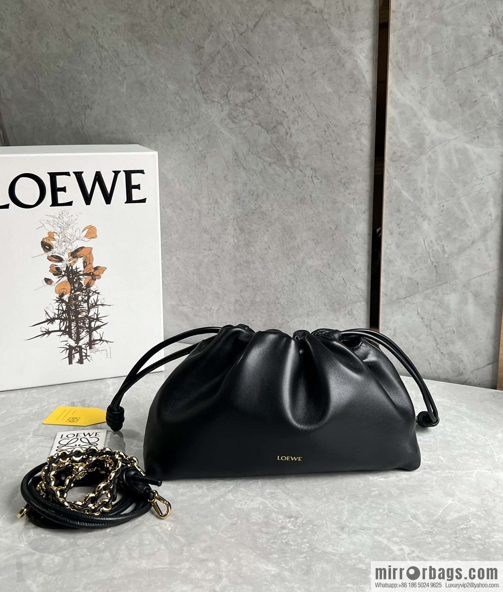 LOEWE Flamenco Purse 0803 black 30cm