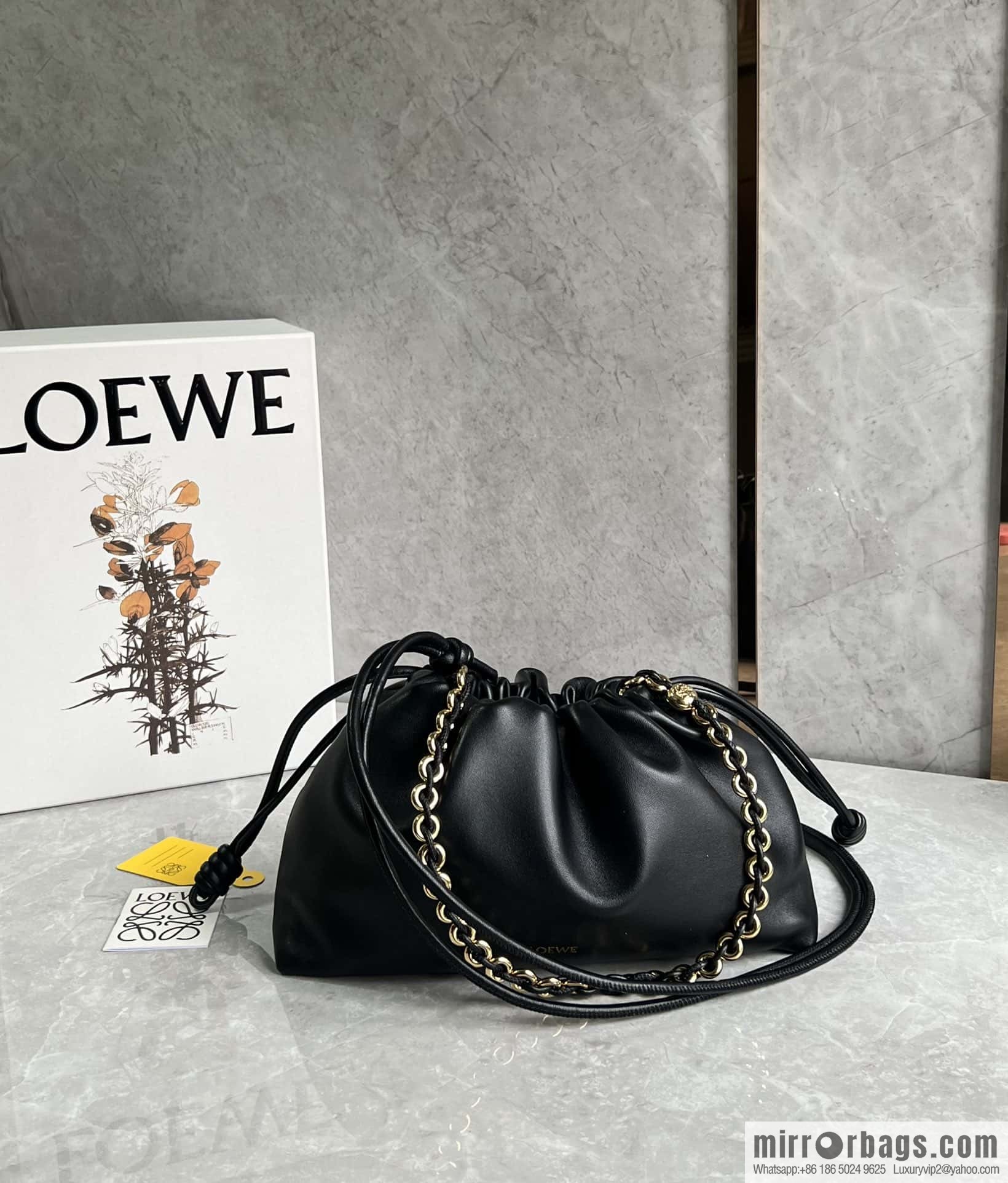 LOEWE Flamenco Purse 0803 black 30cm