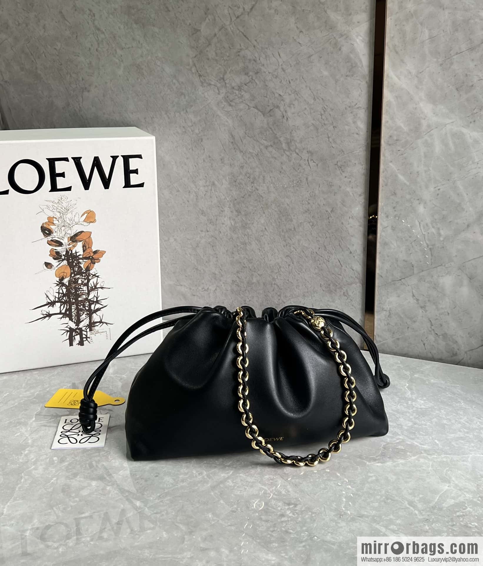 LOEWE Flamenco Purse 0803 black 30cm