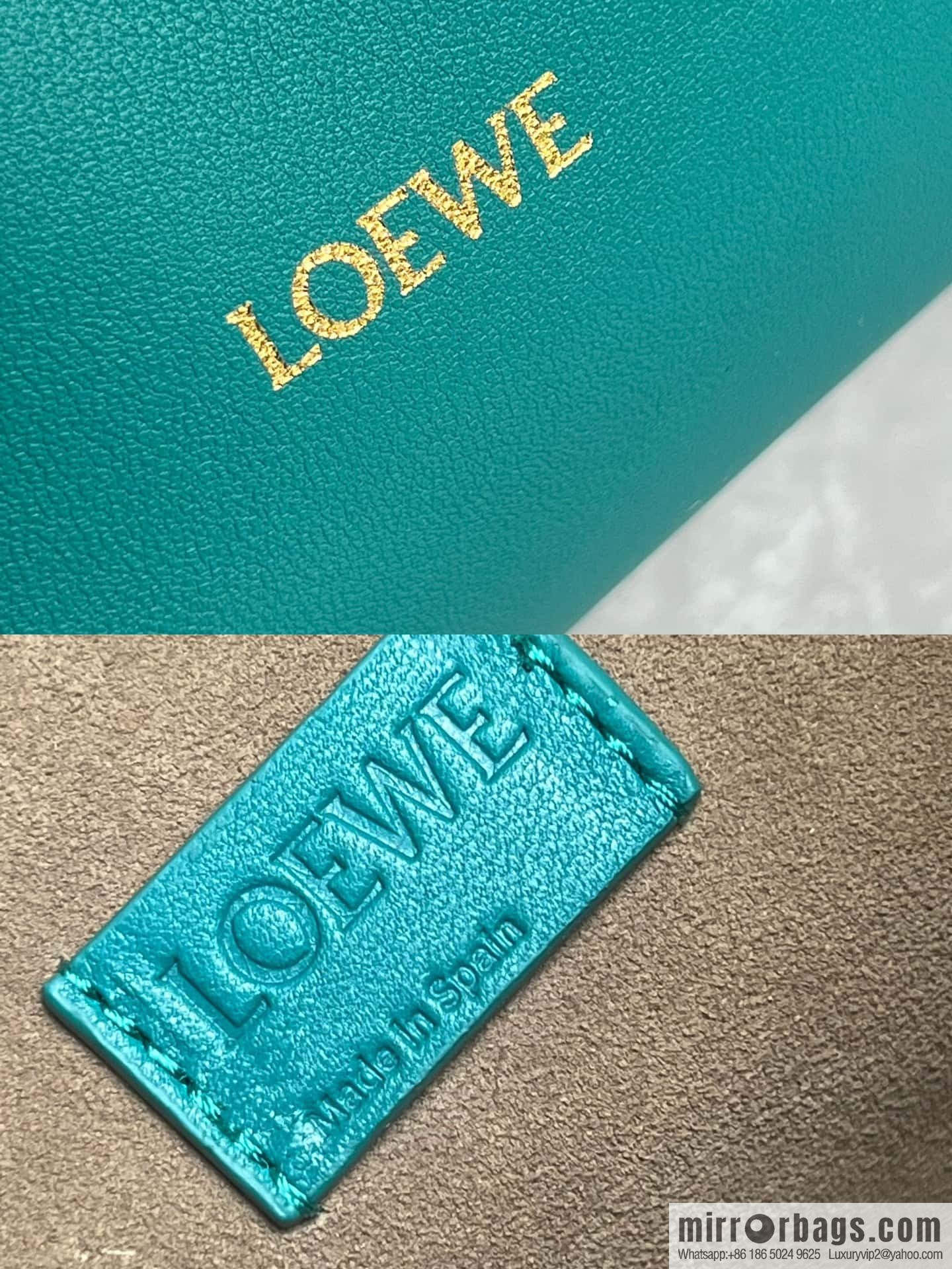 LOEWE Flamenco Purse 0803 Emerald Green 30cm