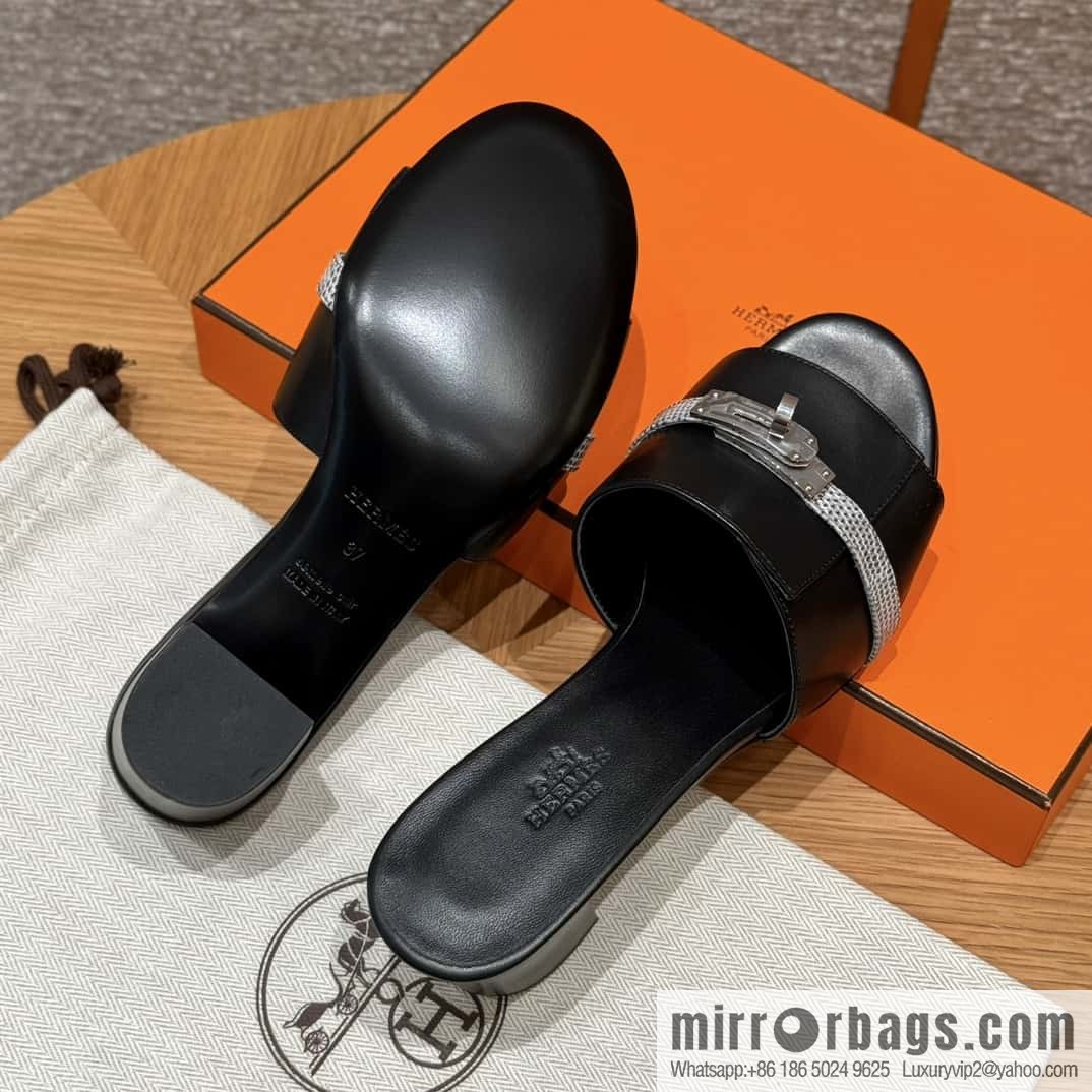 Hermes Kelly Buckle Lizard π¦ Strap High Heel