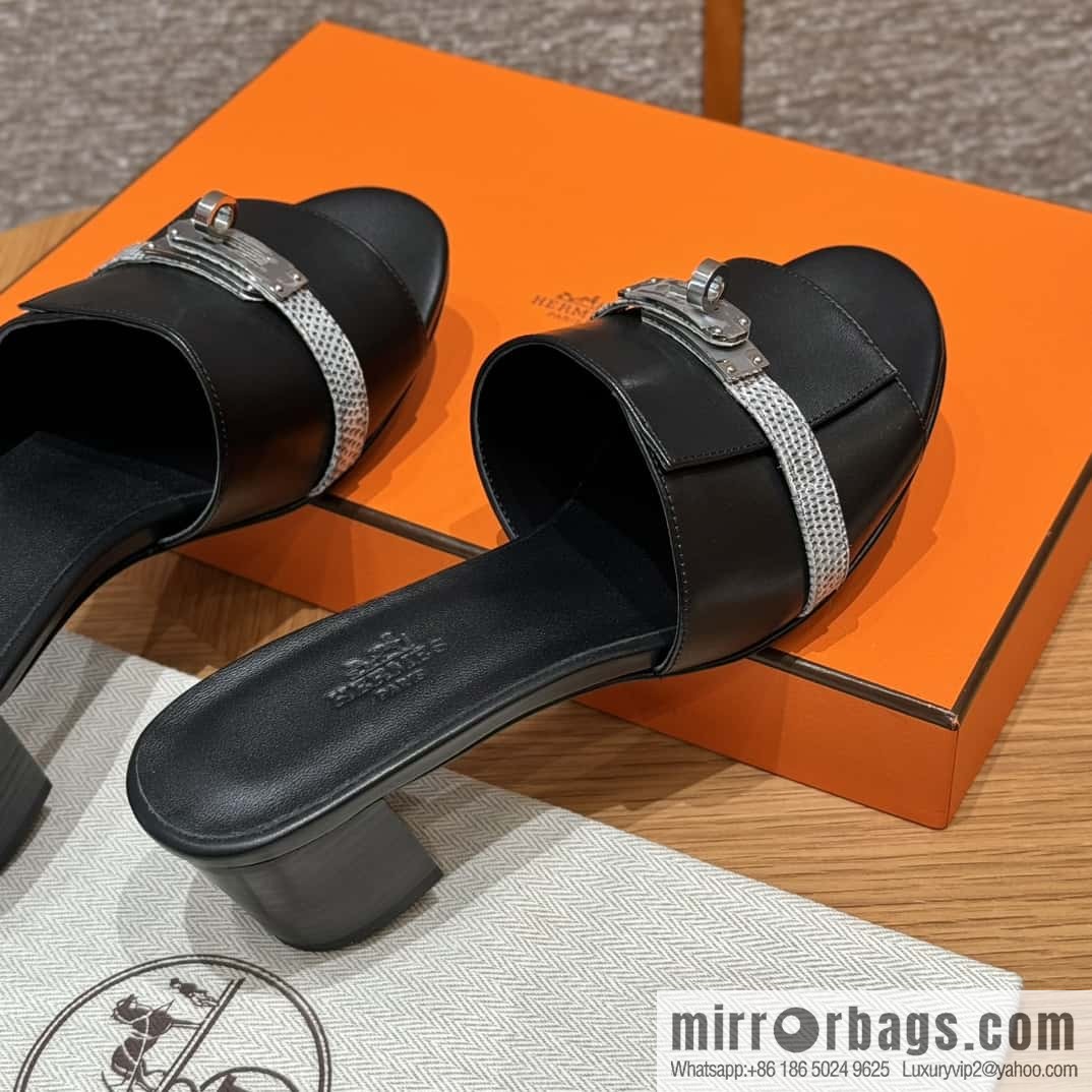 Hermes Kelly Buckle Lizard π¦ Strap High Heel