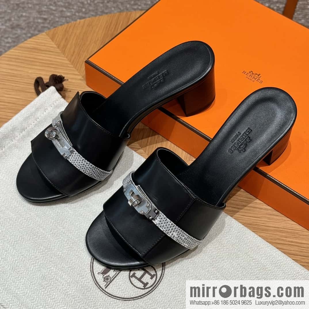Hermes Kelly Buckle Lizard π¦ Strap High Heel