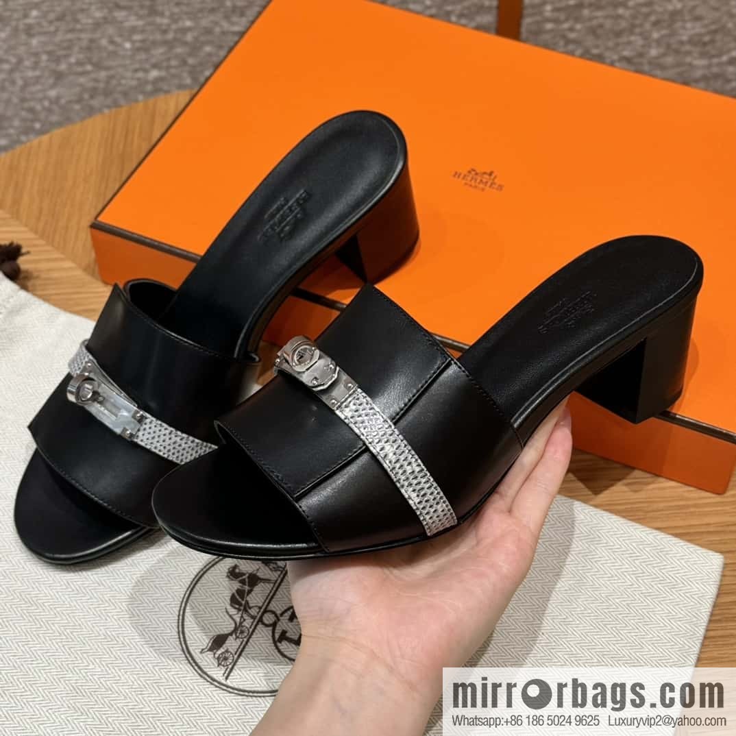 Hermes Kelly Buckle Lizard π¦ Strap High Heel
