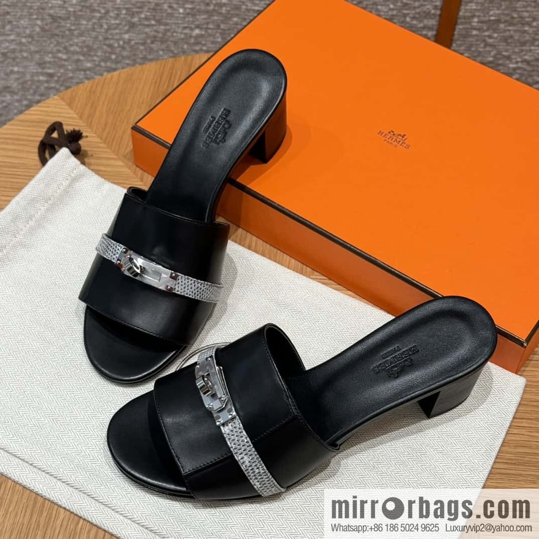 Hermes Kelly Buckle Lizard π¦ Strap High Heel