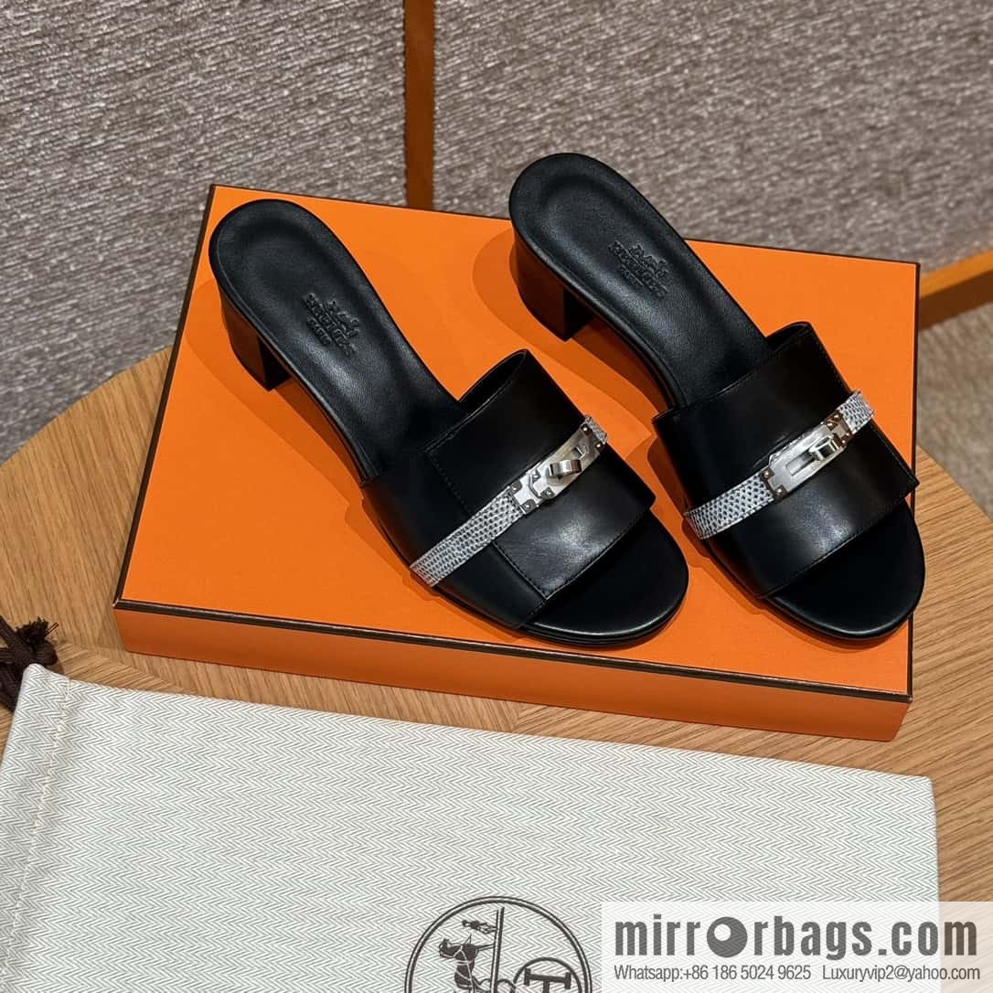 Hermes Kelly Buckle Lizard π¦ Strap High Heel