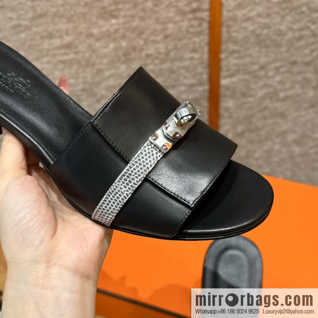 Hermes Kelly Buckle Lizard π¦ Strap High Heel