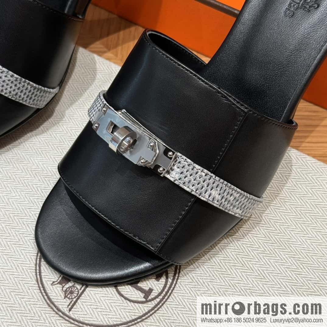 Hermes Kelly Buckle Lizard π¦ Strap High Heel
