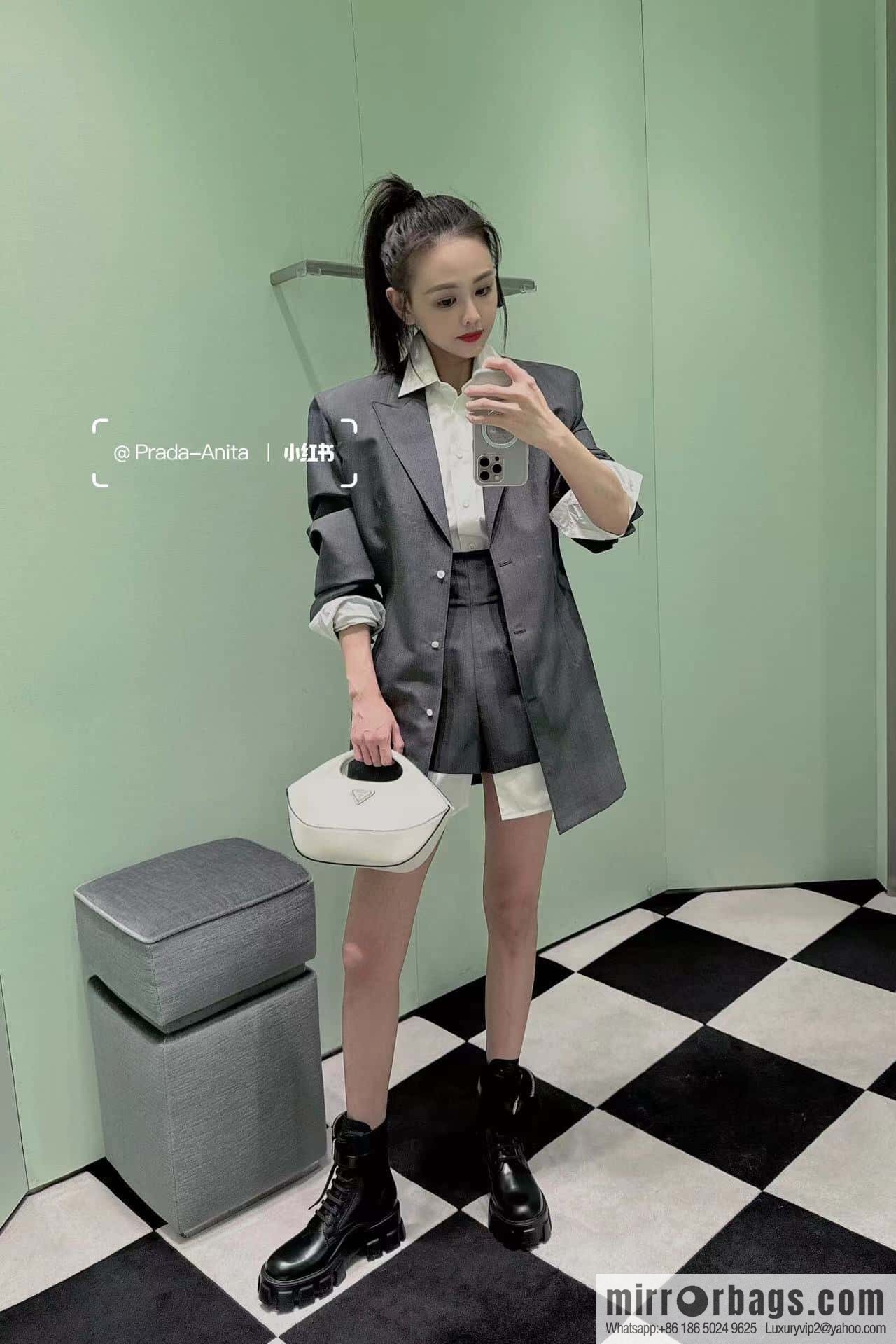 PRADA 🎉 new dumpling bag 🎉 1BA421 white