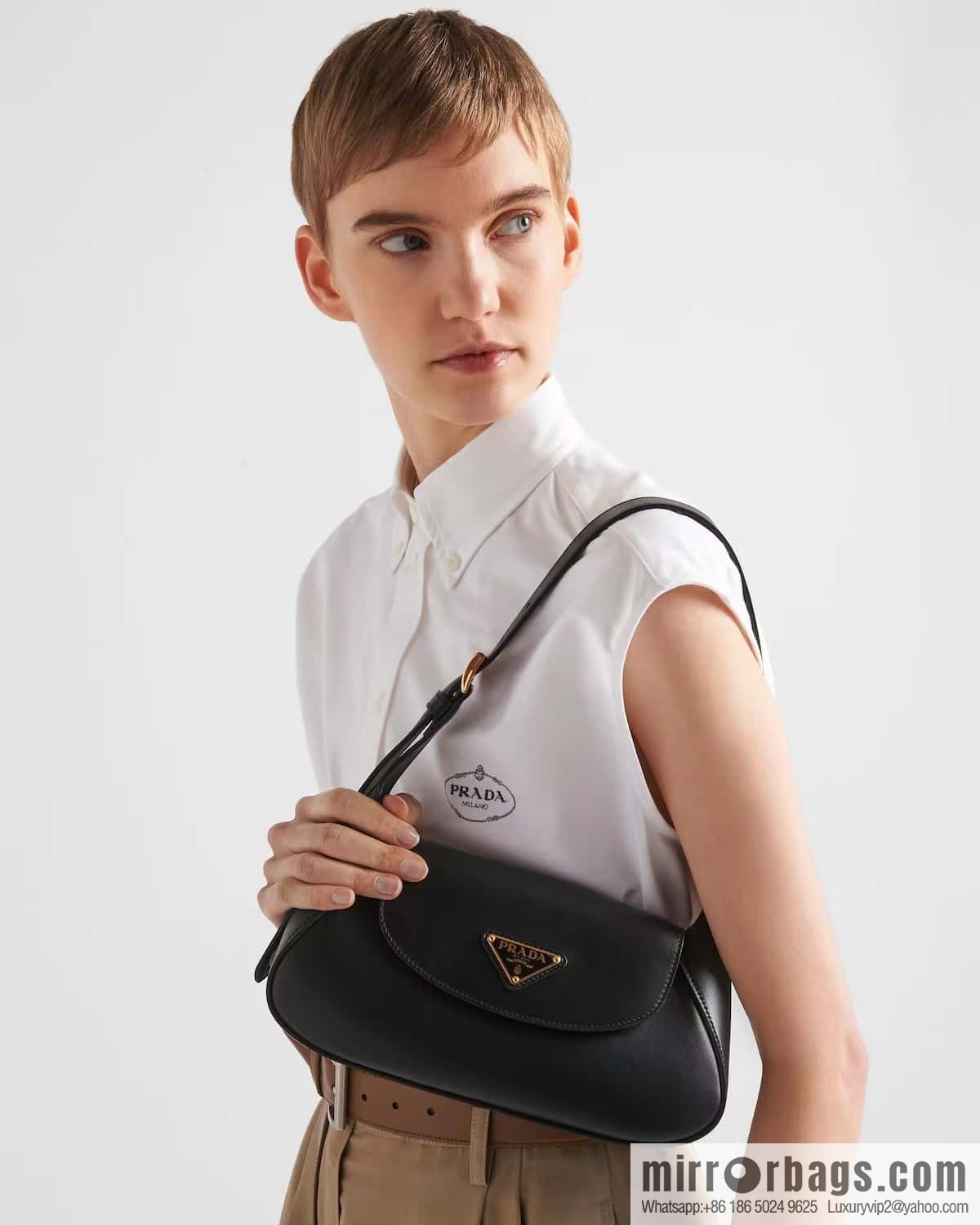 PRADA ๐ new shoulder bag ๐ 1BD358 black