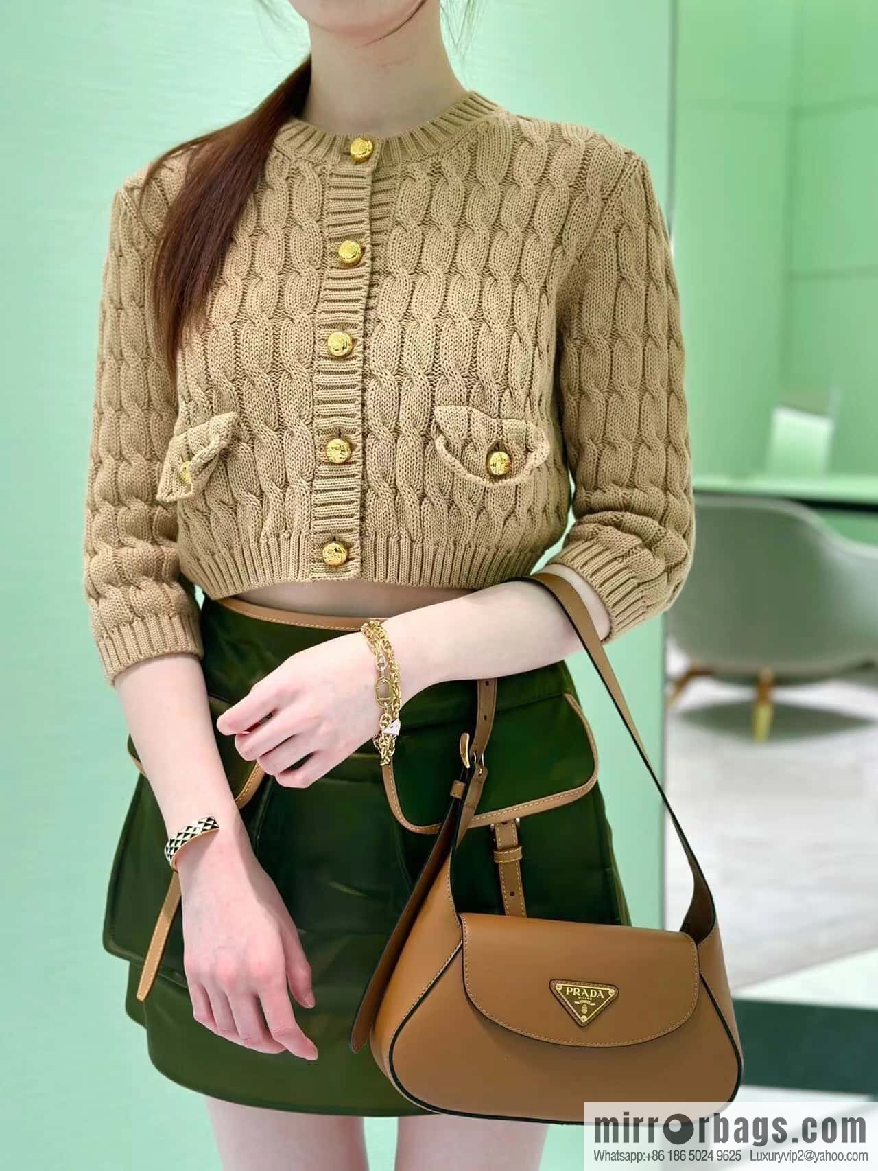 PRADA 🎉 new shoulder bag 🎉 1BD358 brown