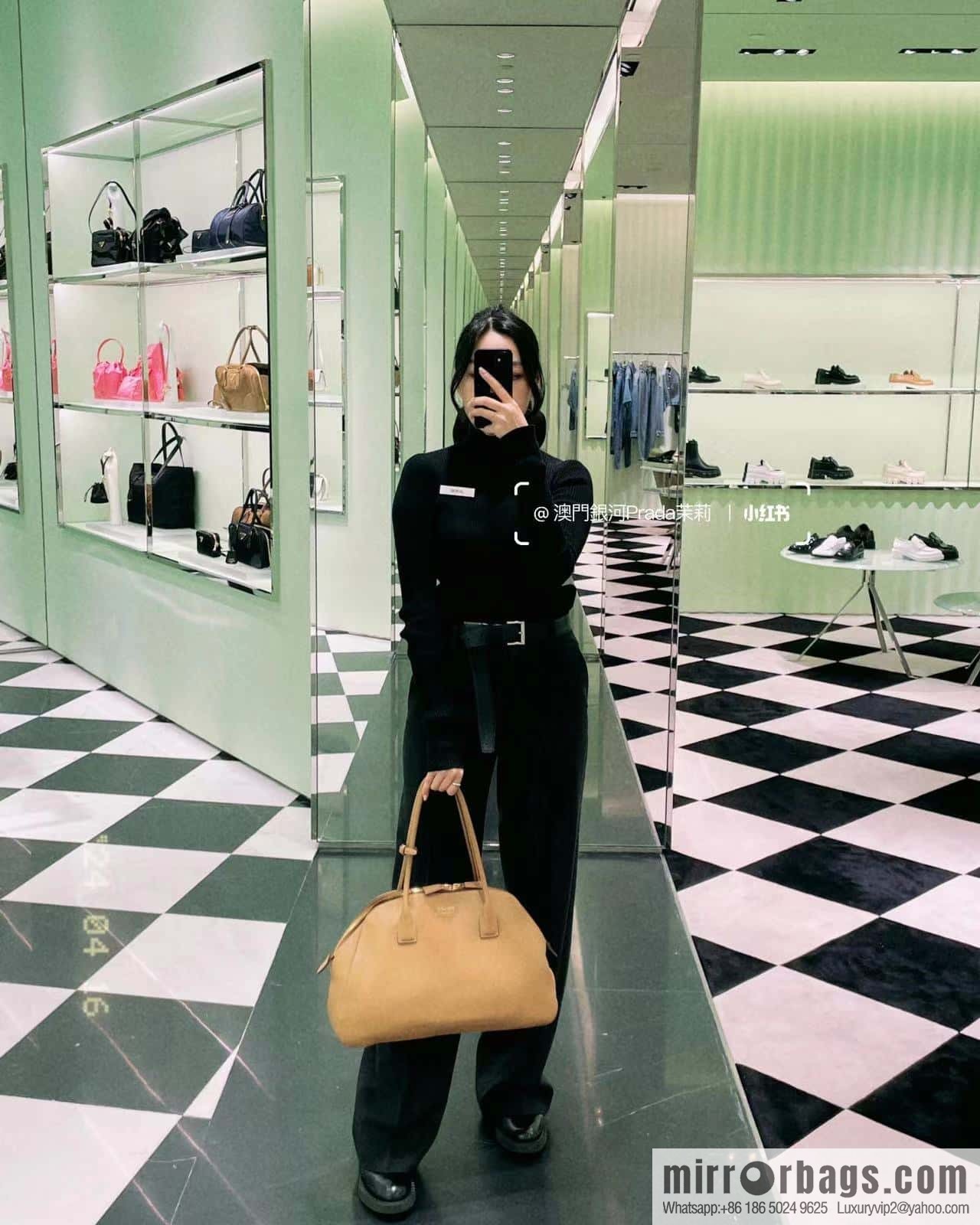 PRADA 🎉 new 🎉 1BG506 brown