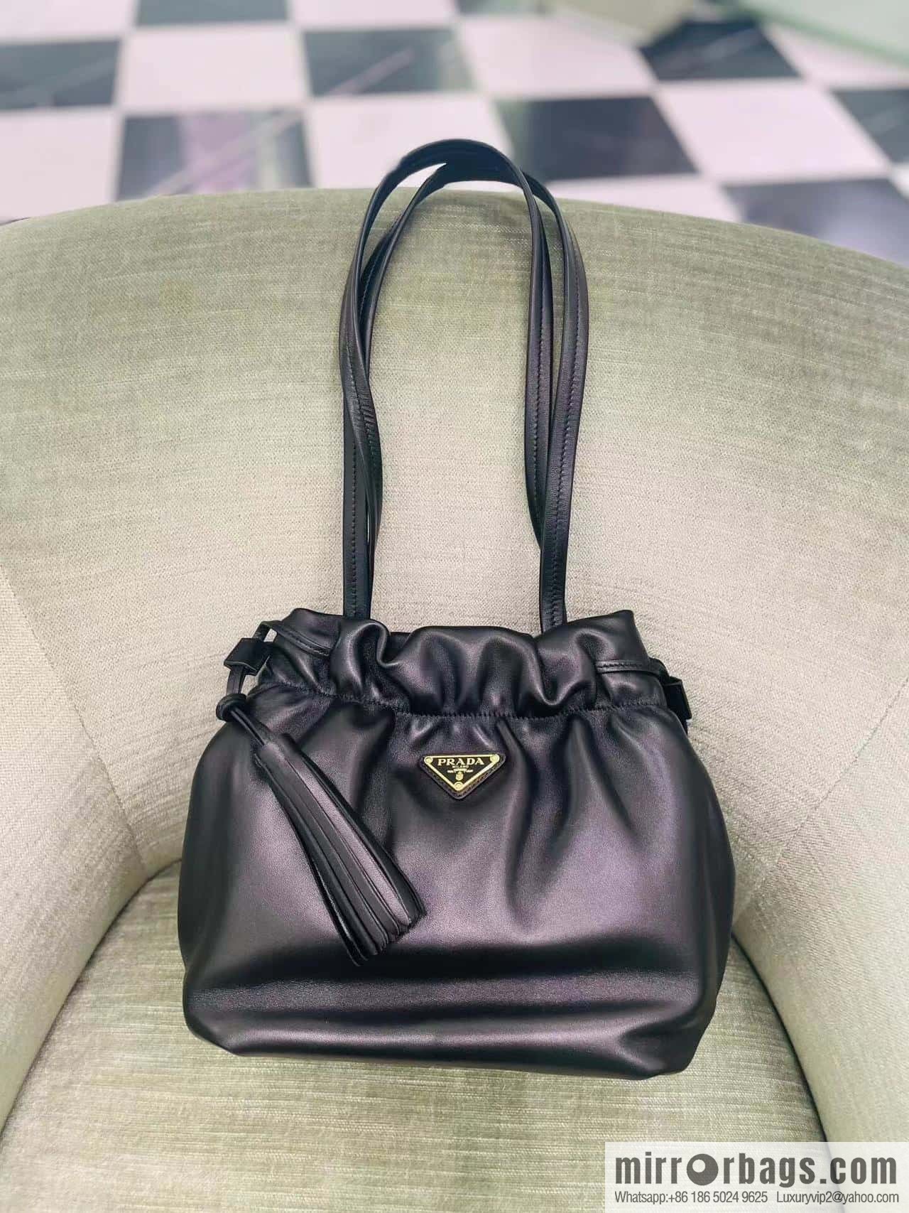 PRADA 🎉 new lucky bag 🎉 1BG541 small sheepskin 🎉🎉 black