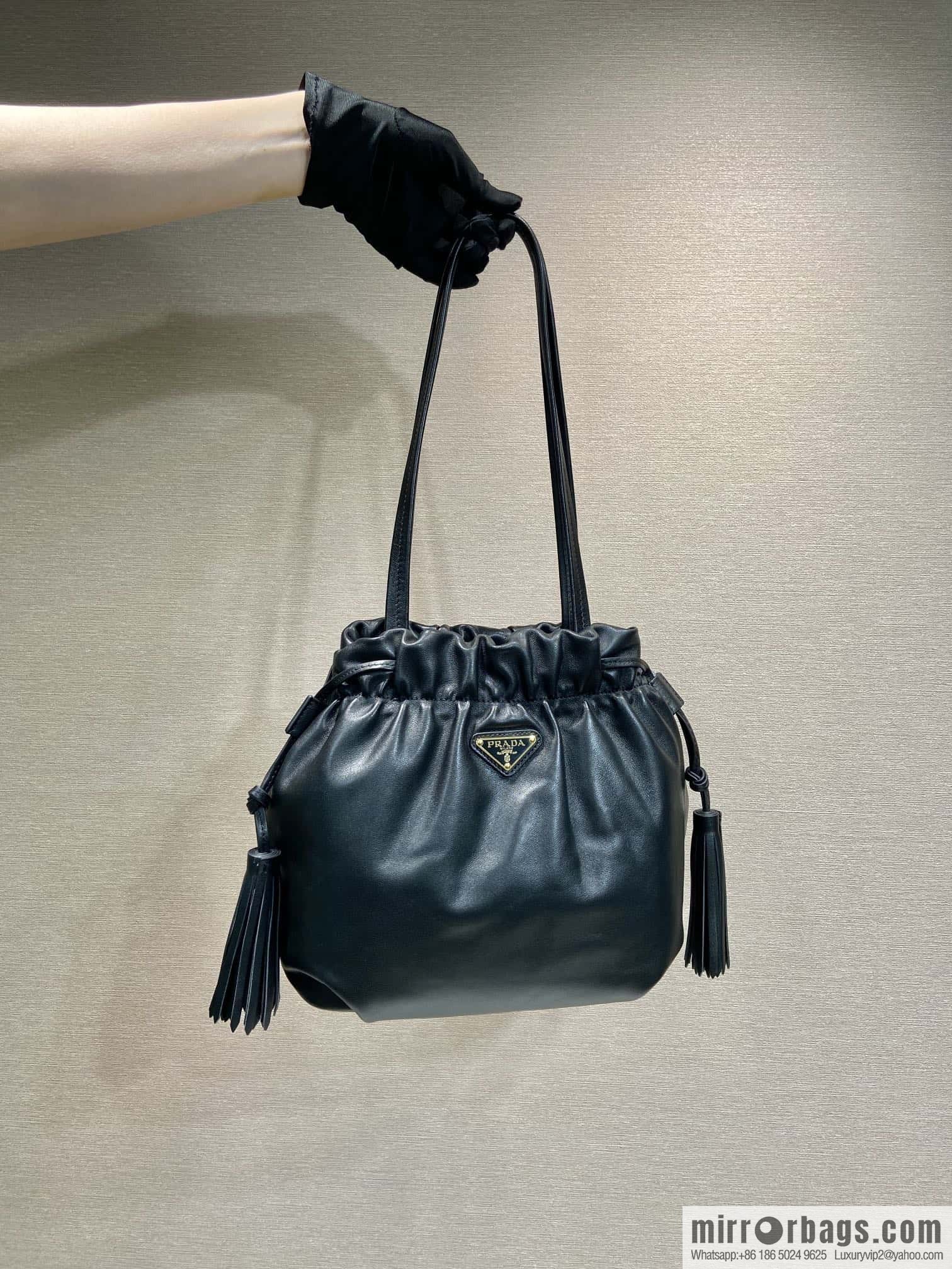 PRADA 🎉 new lucky bag 🎉 1BG541 small sheepskin 🎉🎉 black
