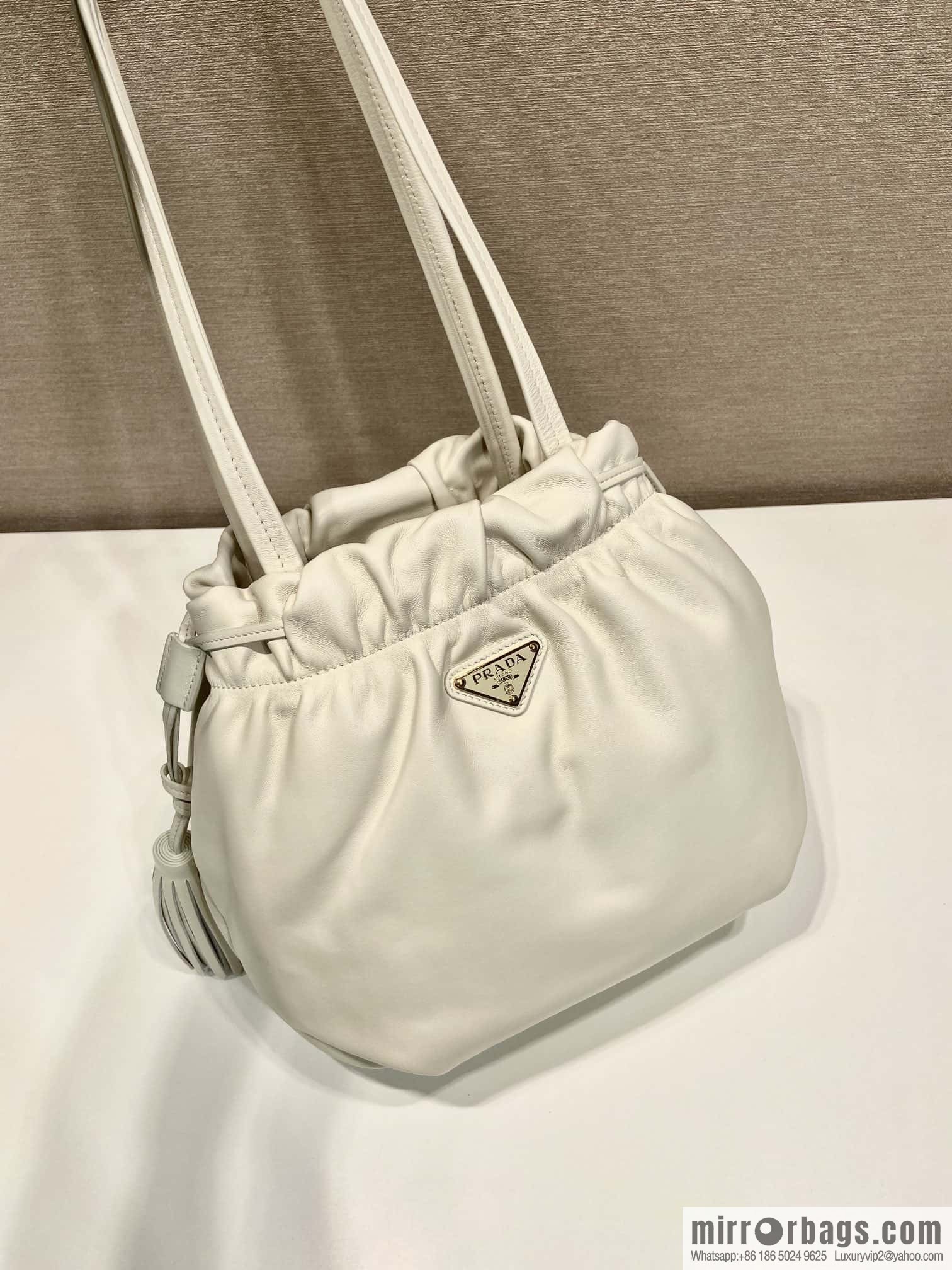 PRADA 🎉 new lucky bag 🎉 1BG541 small sheepskin 🎉🎉 white