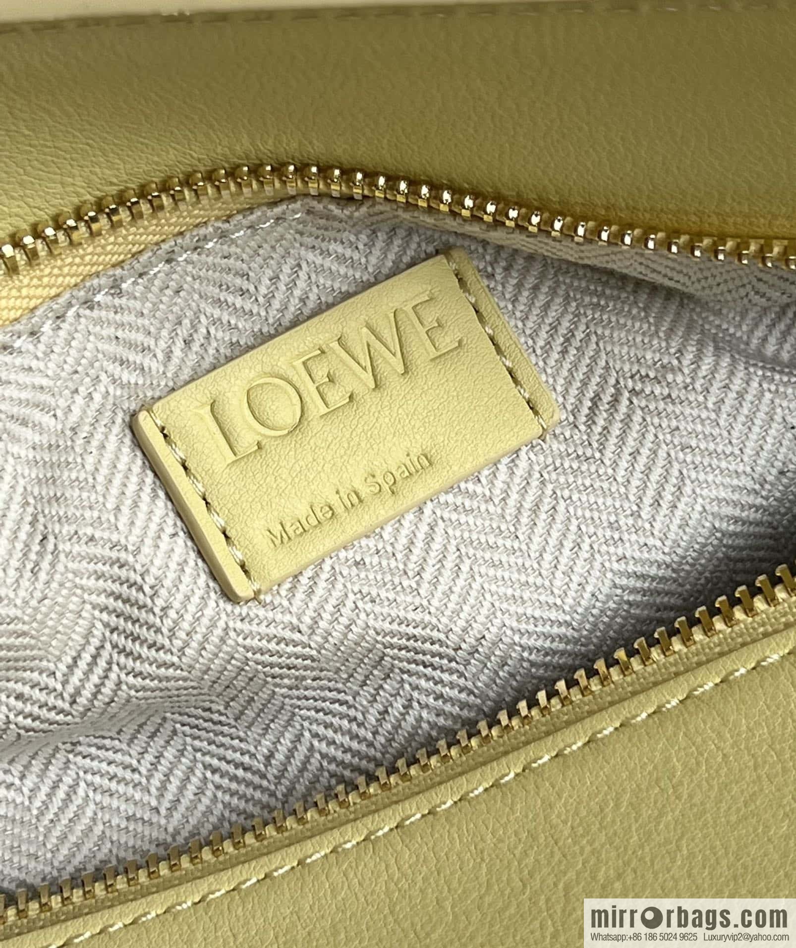 LOEWE new color latest practice puzzle geometric bag 0681 yellow
