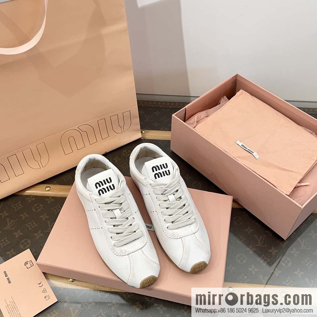 𝐌𝐢𝐮𝐌𝐢𝐮||𝟐𝟎𝟐𝟒 the latest model, micro-do old lace-up Argand training shoes
