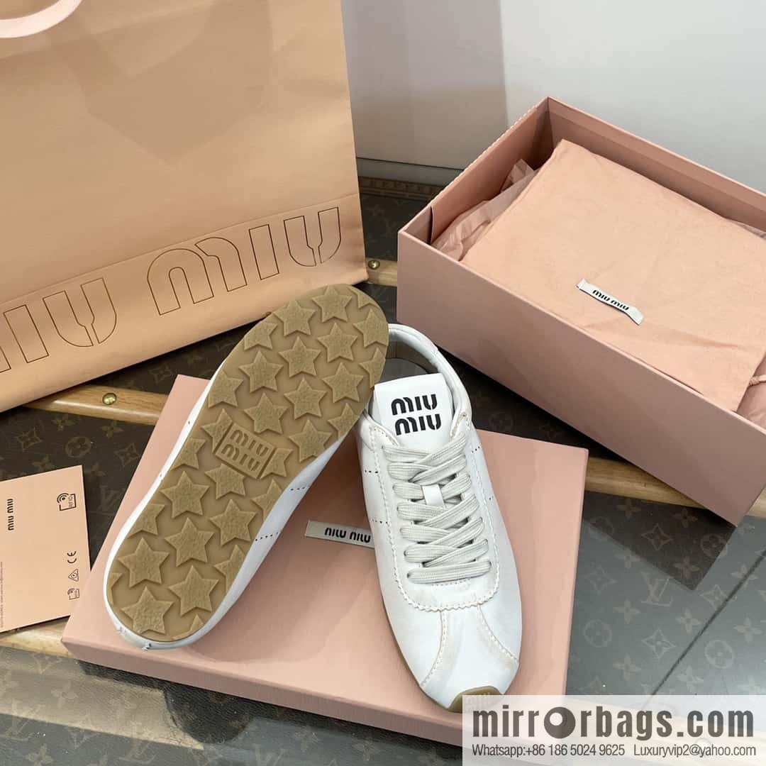 𝐌𝐢𝐮𝐌𝐢𝐮||𝟐𝟎𝟐𝟒 the latest model, micro-do old lace-up Argand training shoes