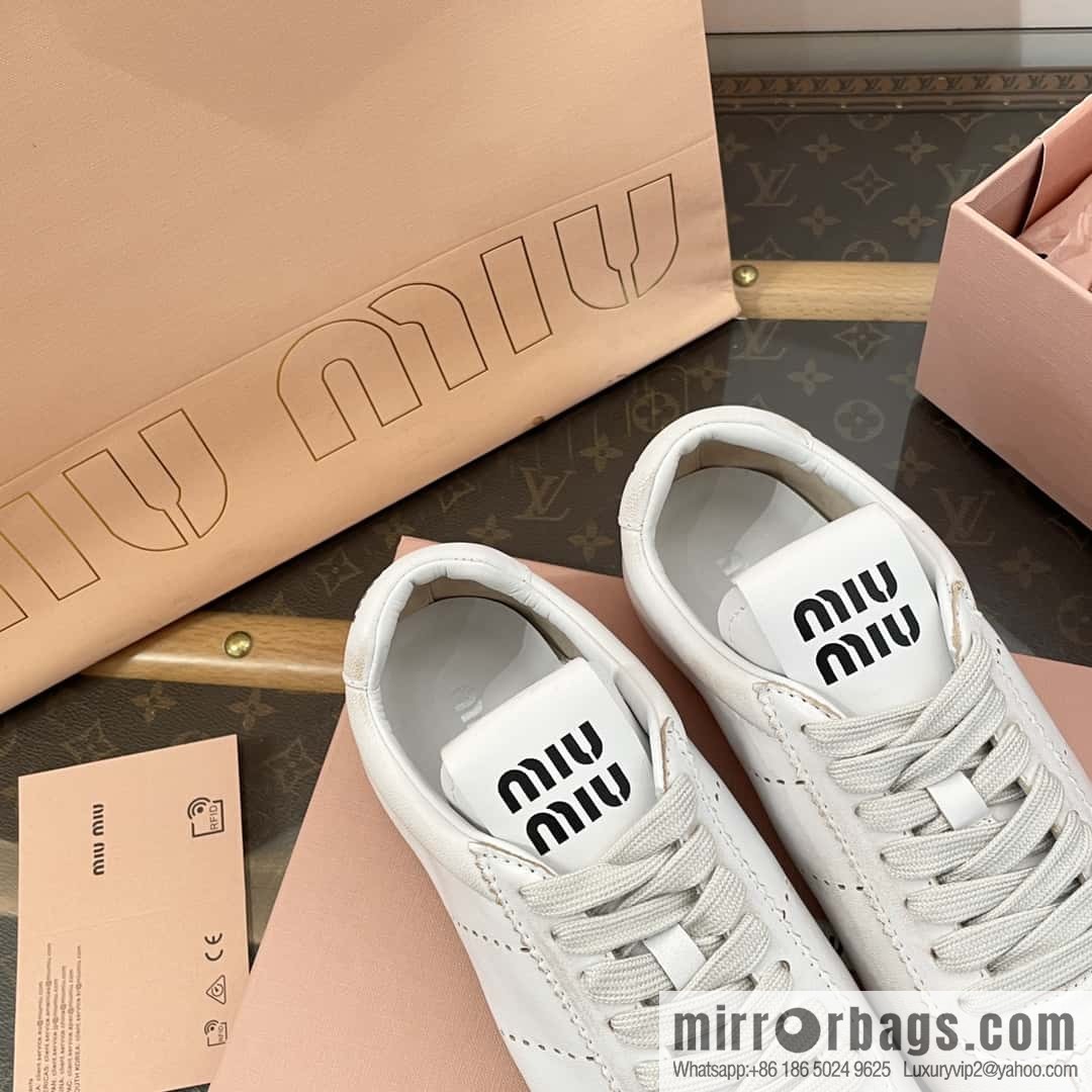 𝐌𝐢𝐮𝐌𝐢𝐮||𝟐𝟎𝟐𝟒 the latest model, micro-do old lace-up Argand training shoes