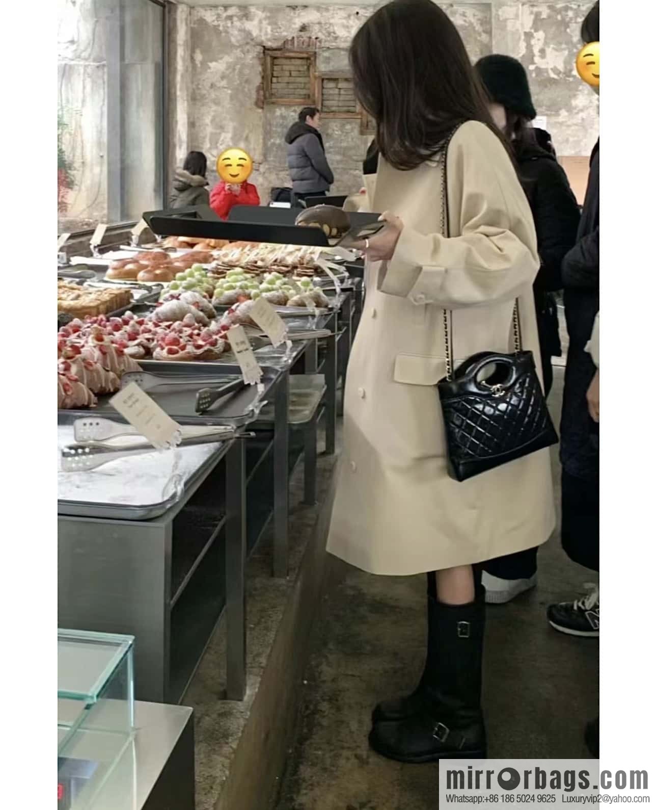 CHANEL 24S mini 31bag sheepskin AS4133 black