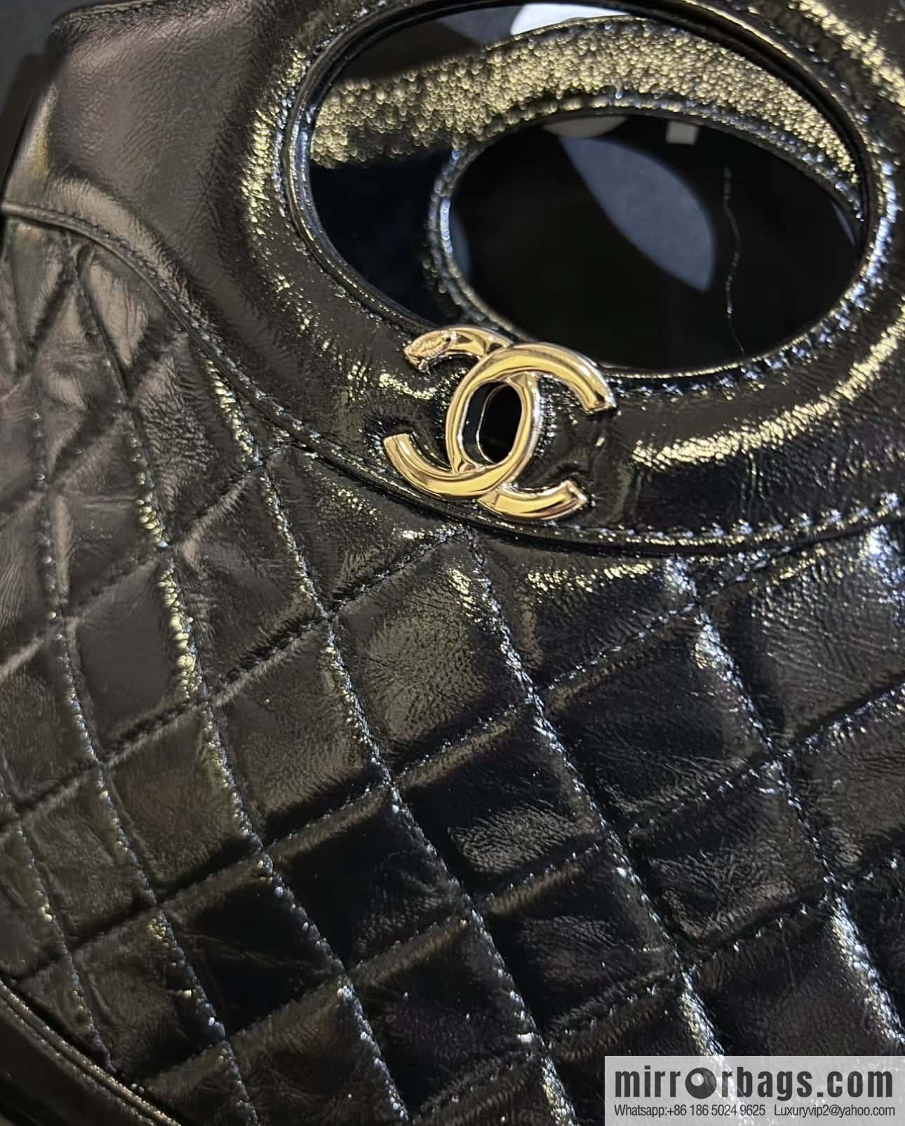 CHANEL 24S mini 31bag sheepskin AS4133 black