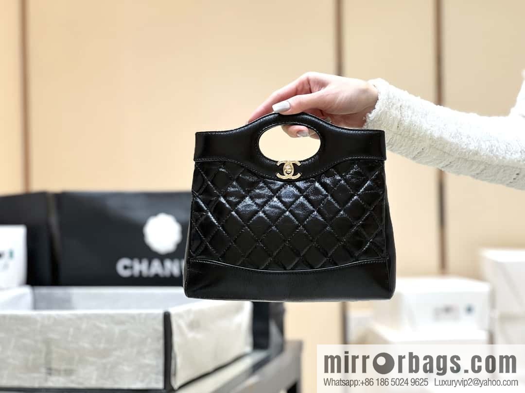 CHANEL 24S mini 31bag sheepskin AS4133 black