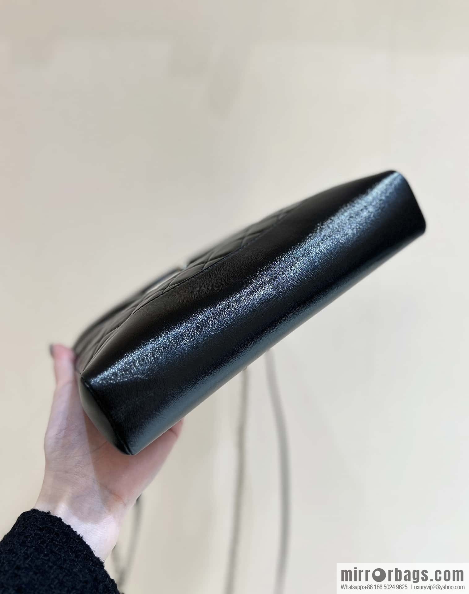 CHANEL 24S mini 31bag sheepskin AS4133 black