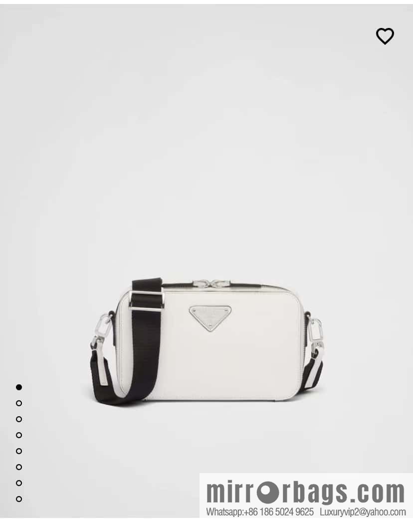 PRADA 🎉 new mailman bag 🎉 2VH173 cross pattern, white