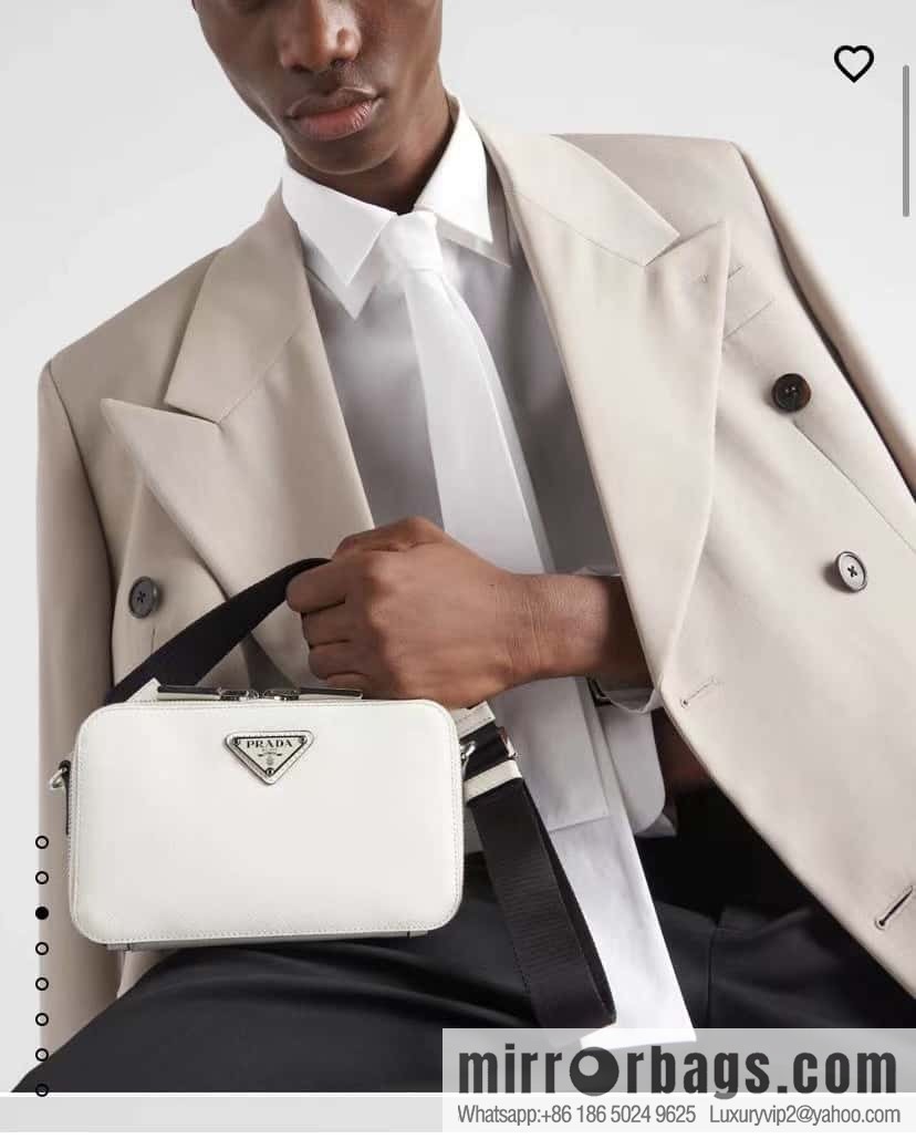 PRADA 🎉 new mailman bag 🎉 2VH173 cross pattern, white