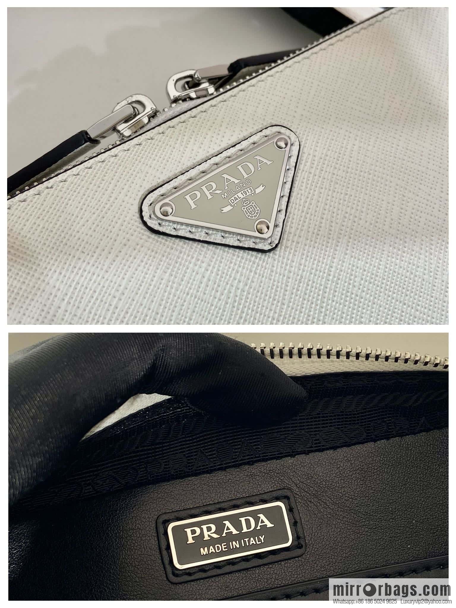 PRADA 🎉 new mailman bag 🎉 2VH173 cross pattern, white