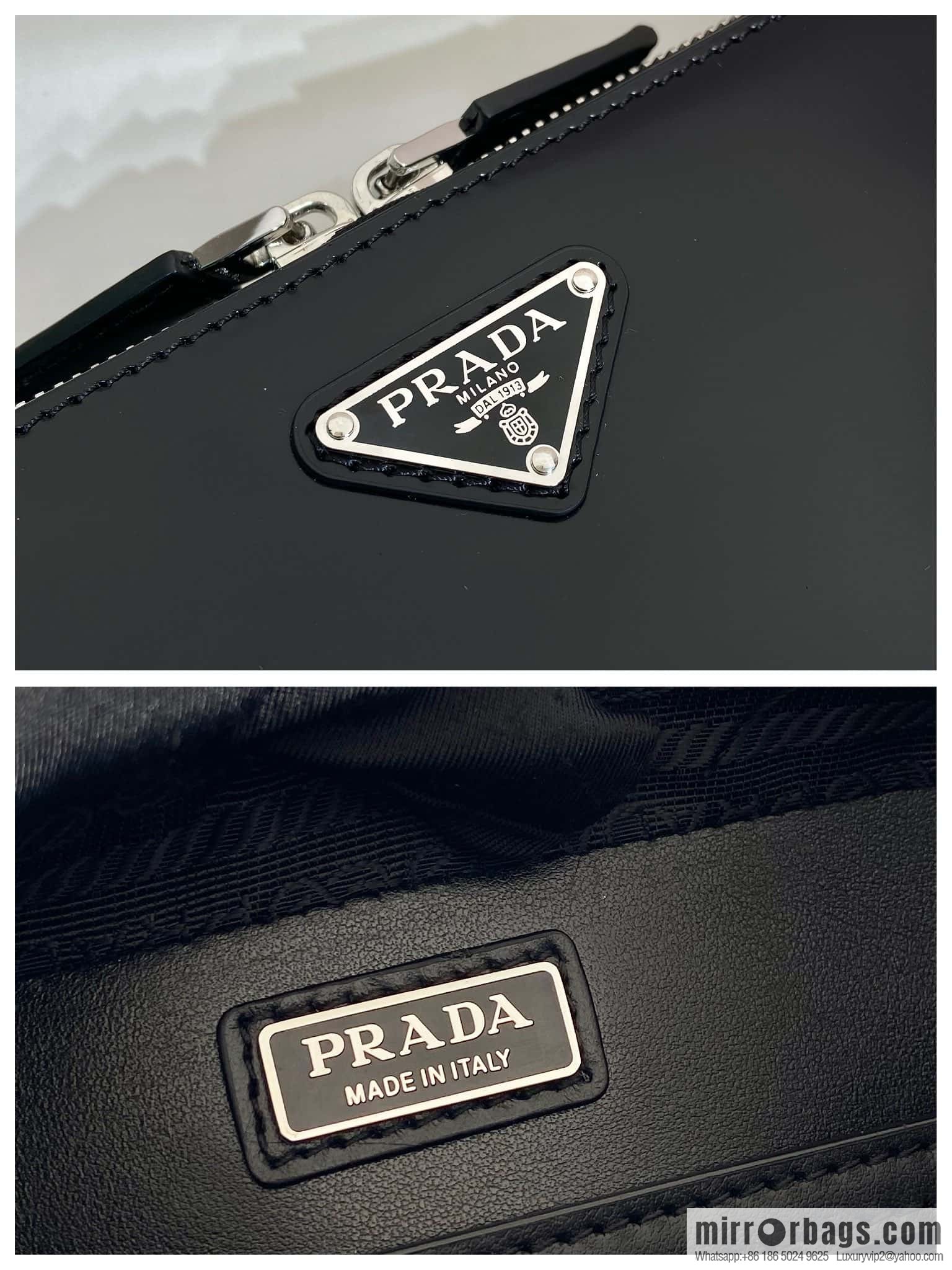 PRADA 🎉 new mailman bag 🎉 2VH173 glossy black