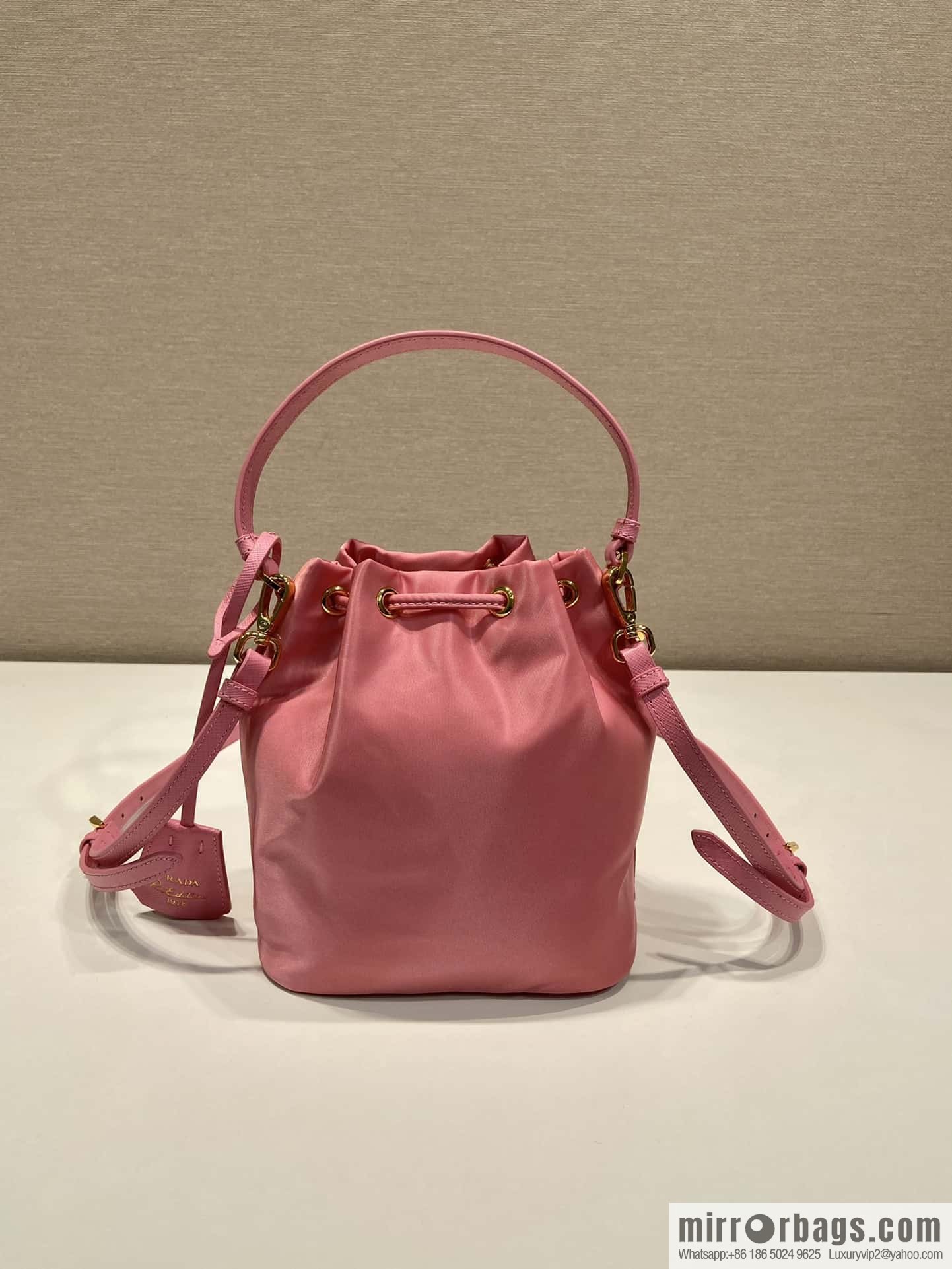 PRADA 🎉 new bucket bag 🎉 1BE067 upgraded pink