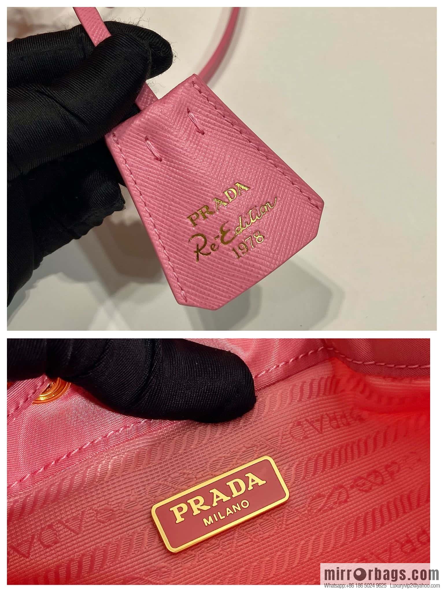 PRADA 🎉 new bucket bag 🎉 1BE067 upgraded pink