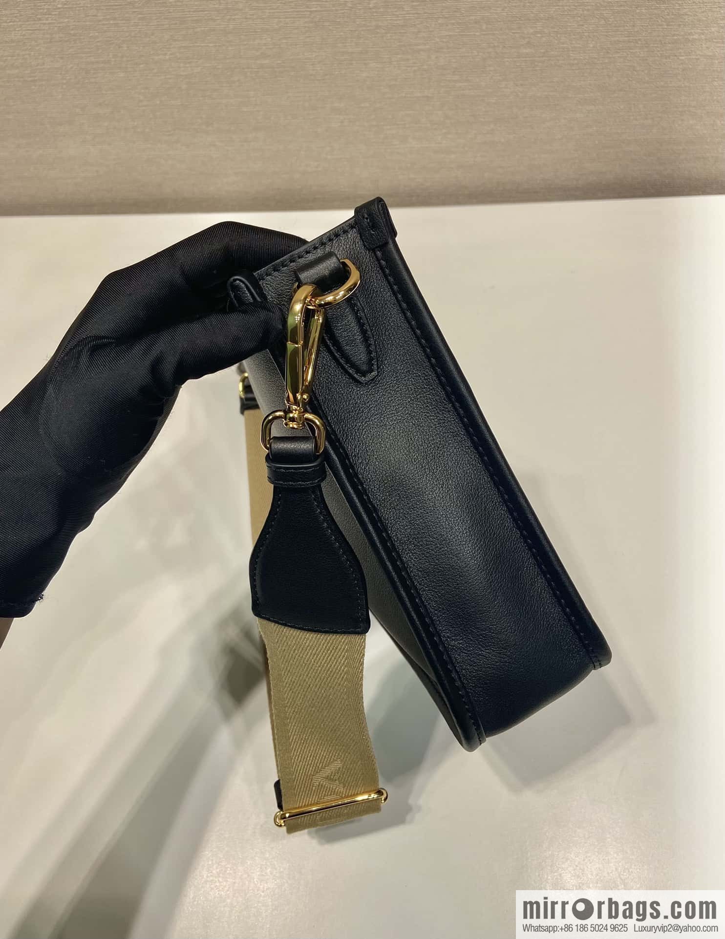 PRADA 👏 new shoulder strap bag 👏 1B H220 🎉 tote bag black