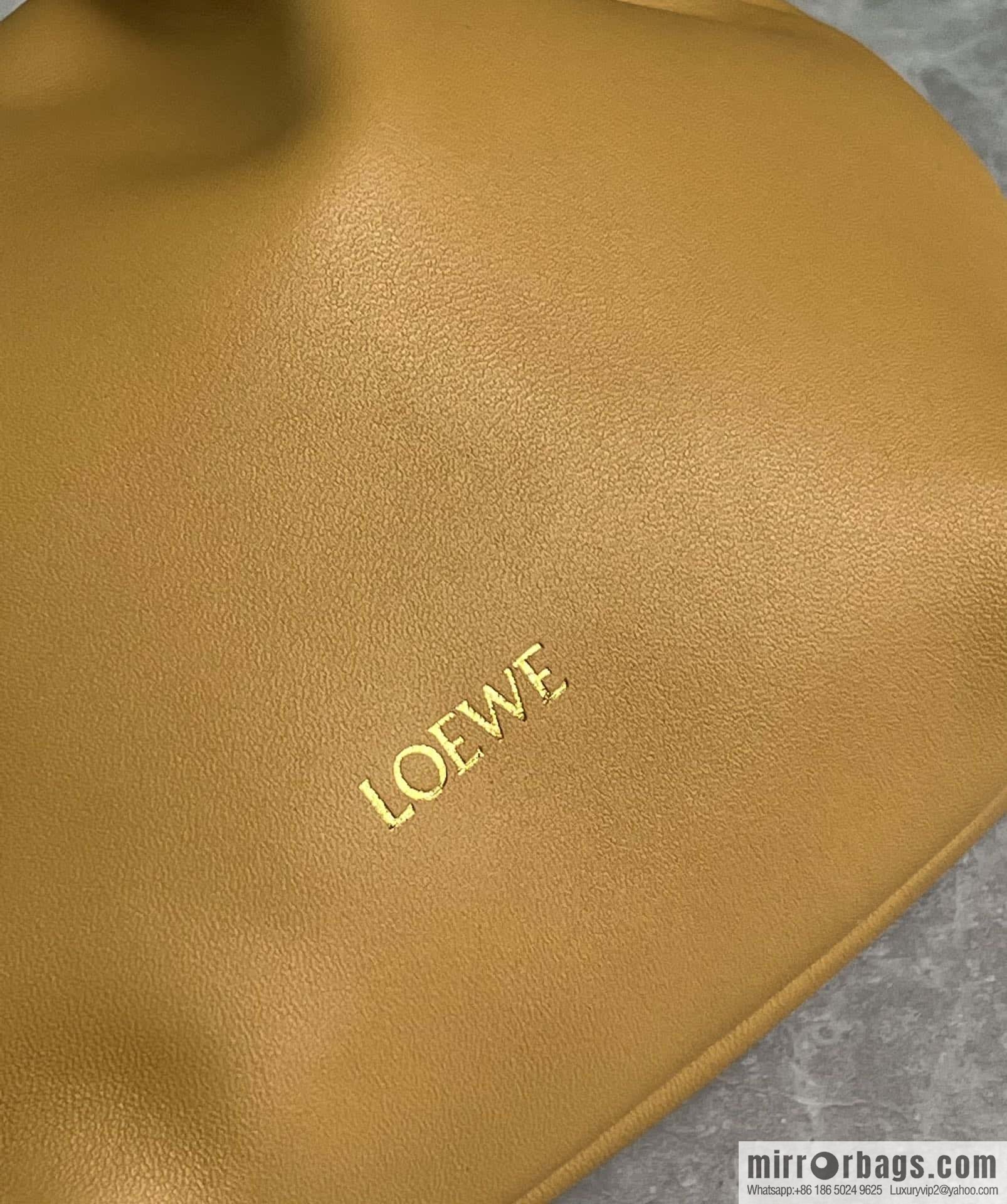 LOEWE Flamenco Purse Bag 0704 Yellow 23cm