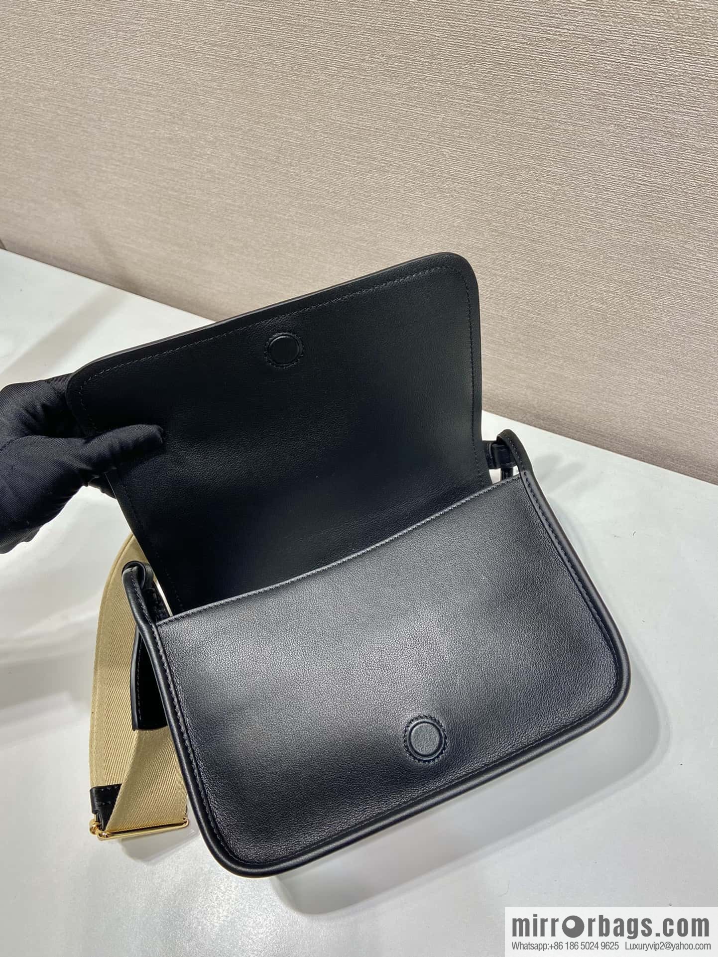 PRADA 👏 new shoulder strap bag 👏 1BD372 🎉 black
