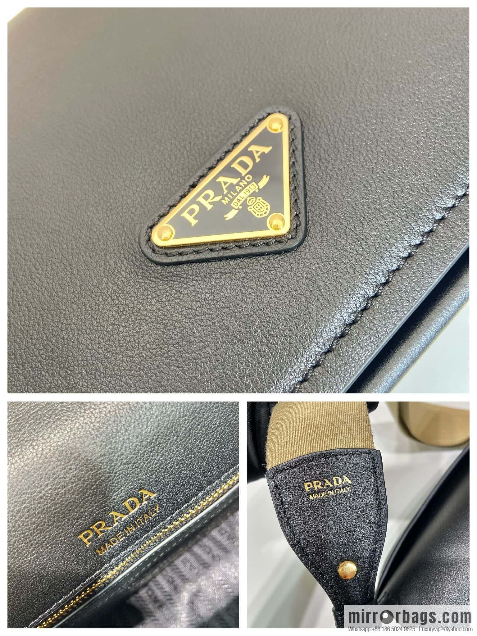 PRADA 👏 new shoulder strap bag 👏 1BD372 🎉 black
