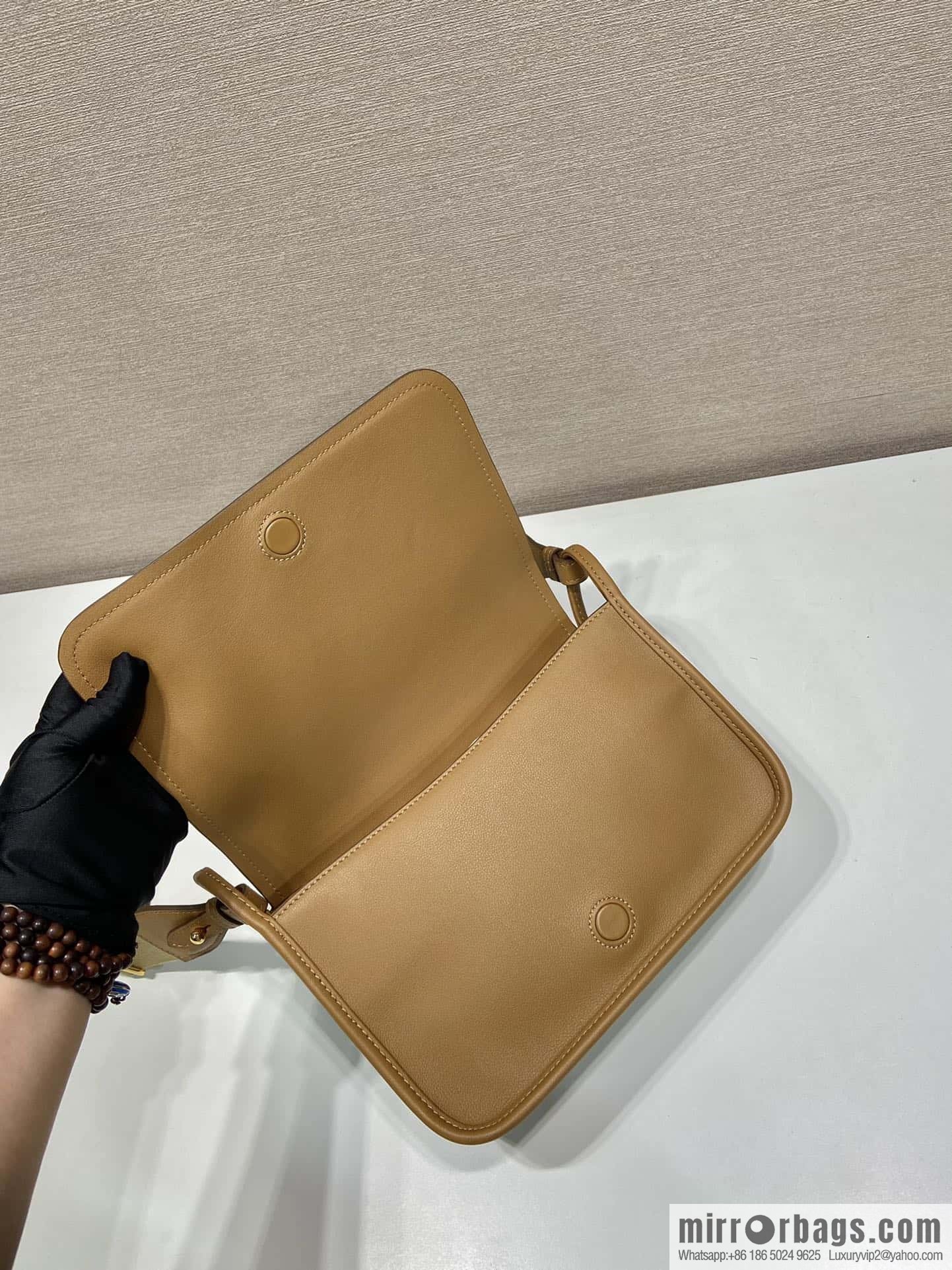 PRADA 👏 new shoulder strap bag 👏 1BD372 🎉 brown